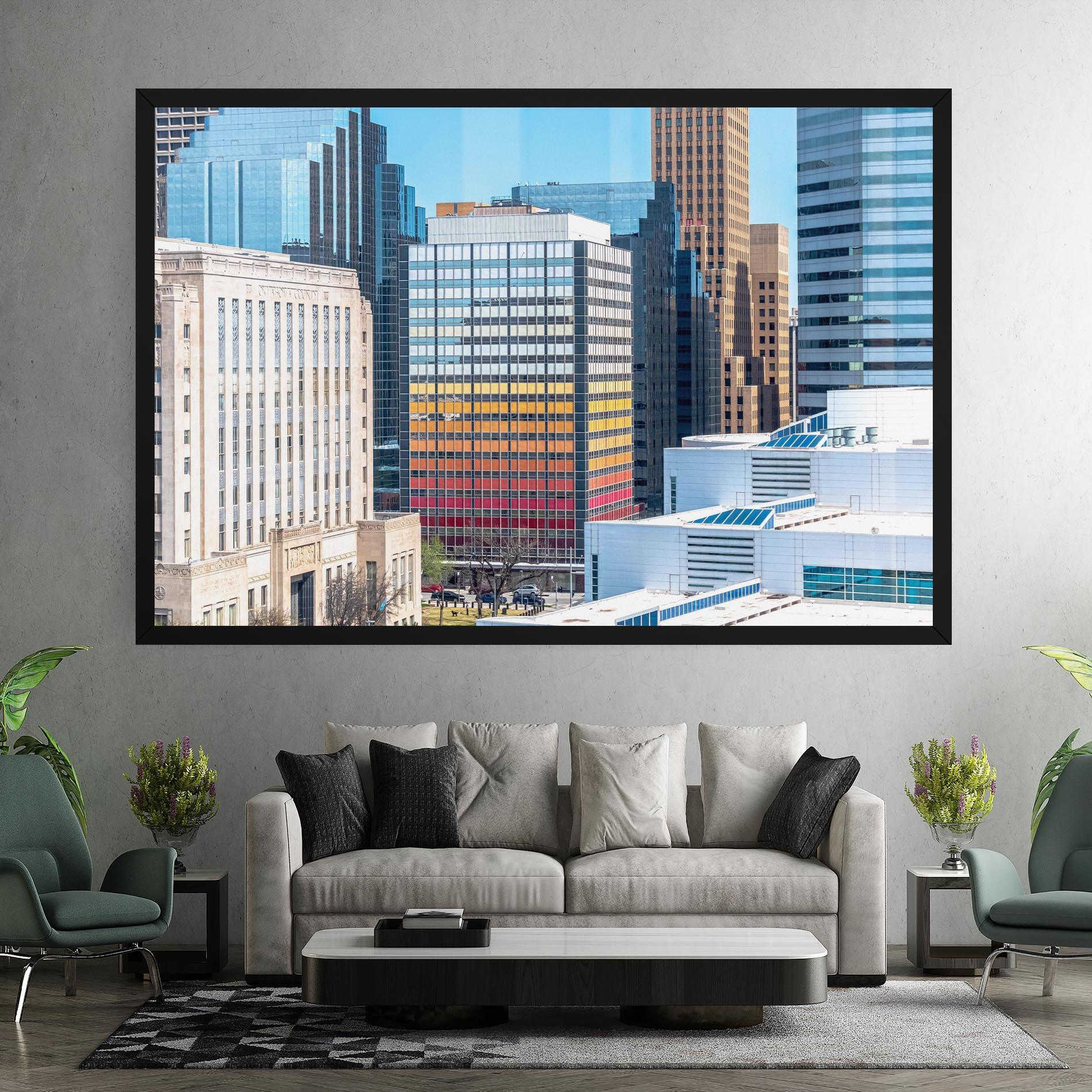 Tablou Canvas Colorful Urban Building mockup 7