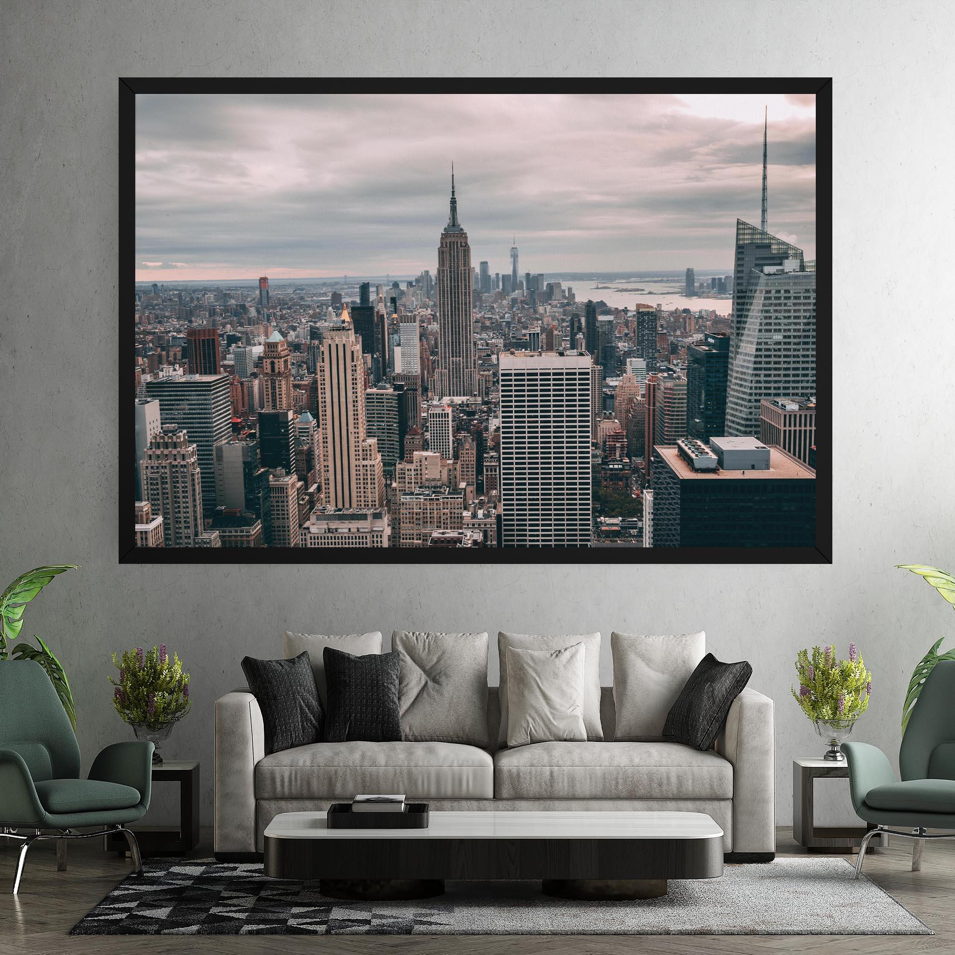 Tablou Canvas High View Building mockup 7