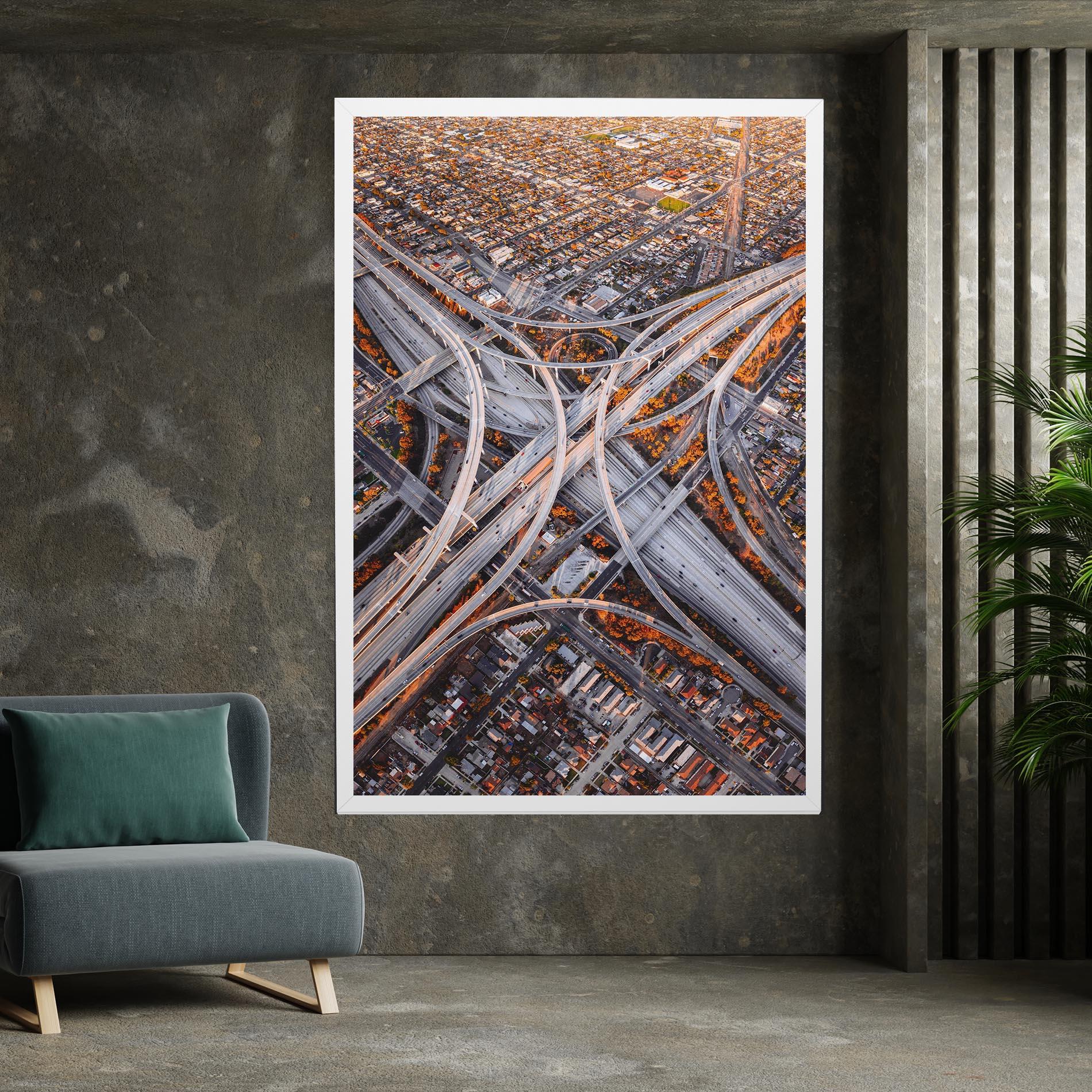 Tablou Canvas Big Road City mockup 7