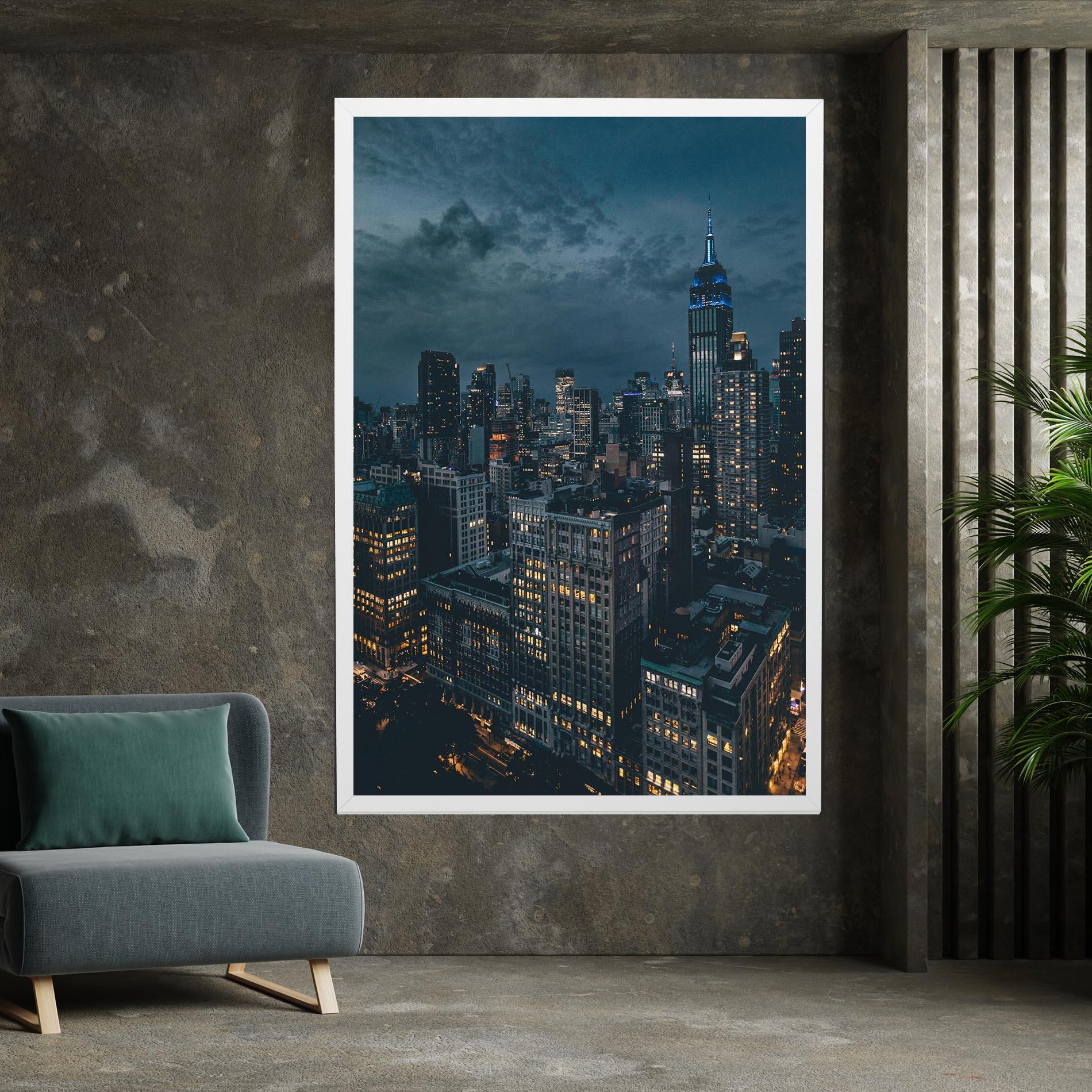 Tablou Canvas City Night mockup 7