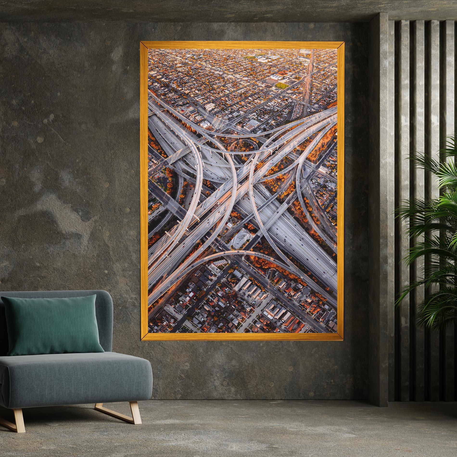 Tablou Canvas Big Road City mockup 7