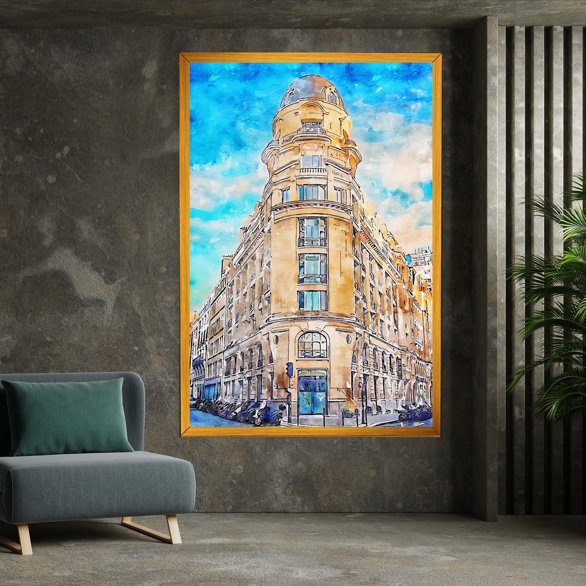 Tablou Canvas Paris Painting mockup 7