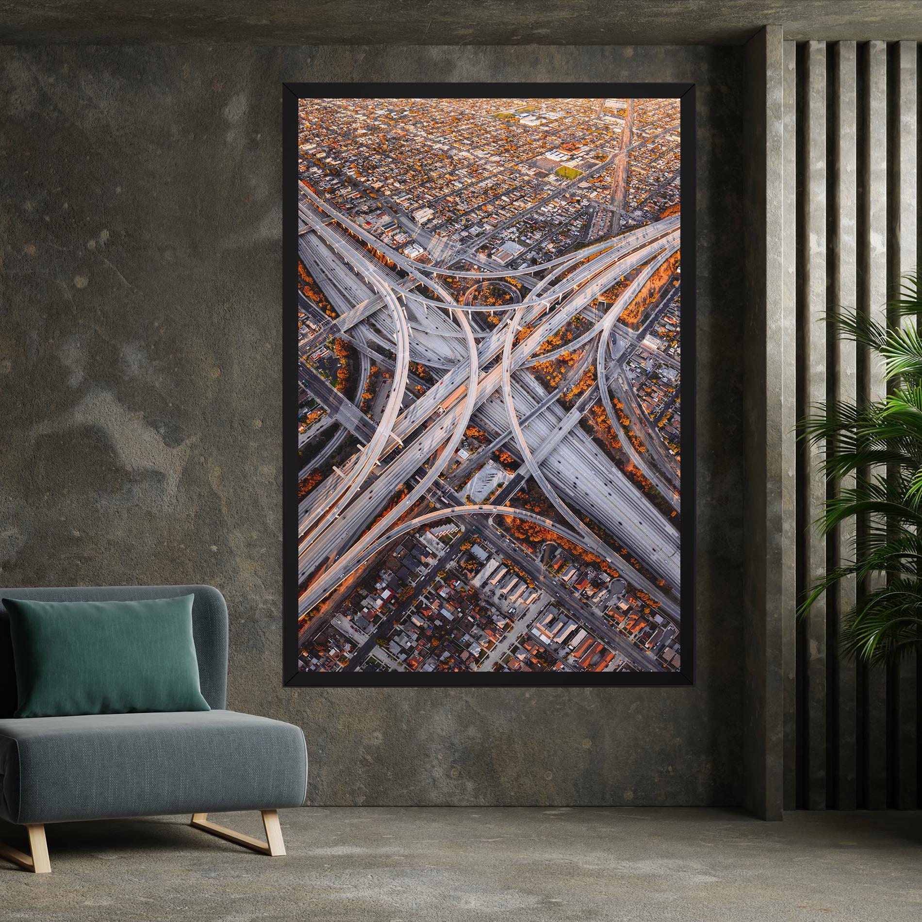 Tablou Canvas Big Road City mockup 7