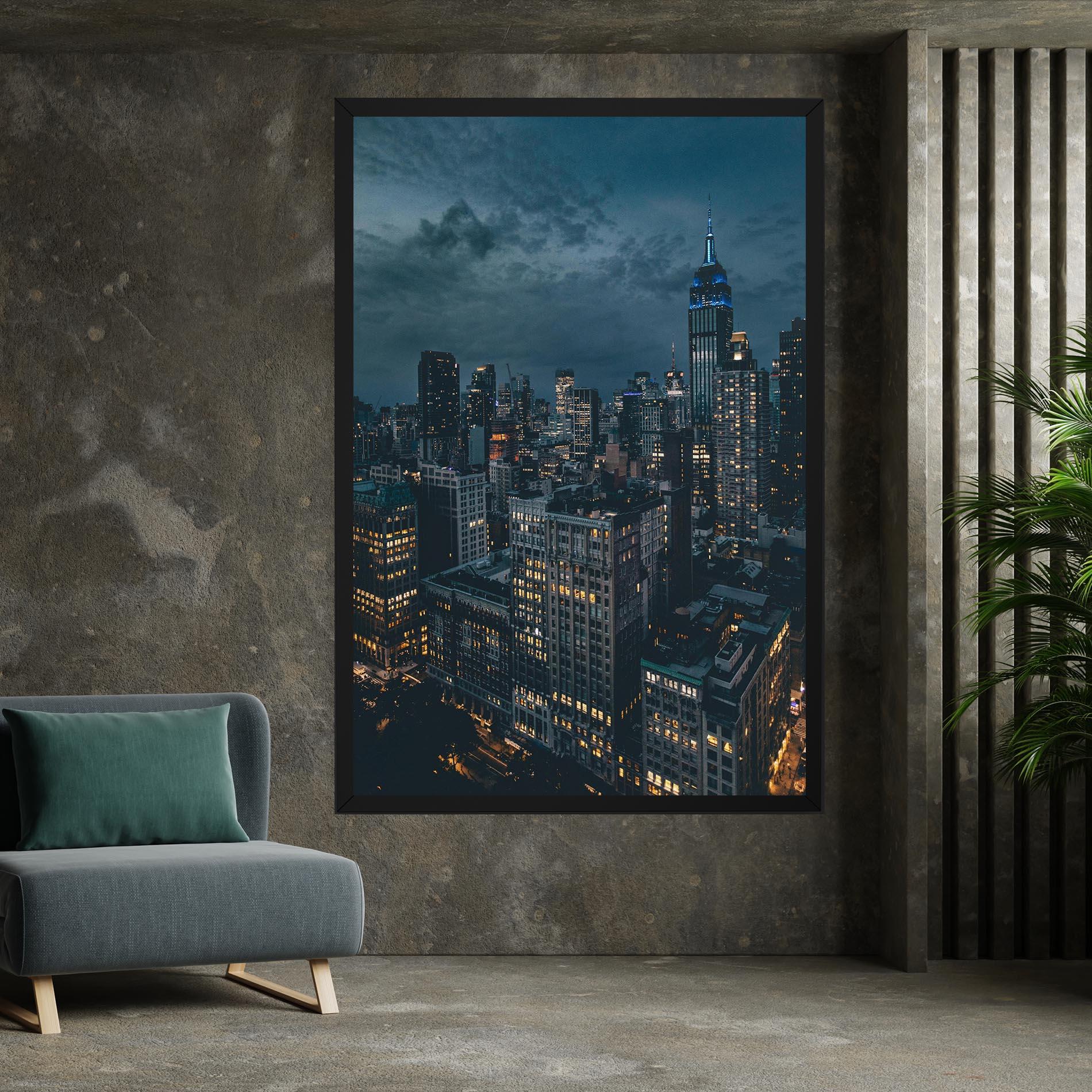 Tablou Canvas City Night mockup 7
