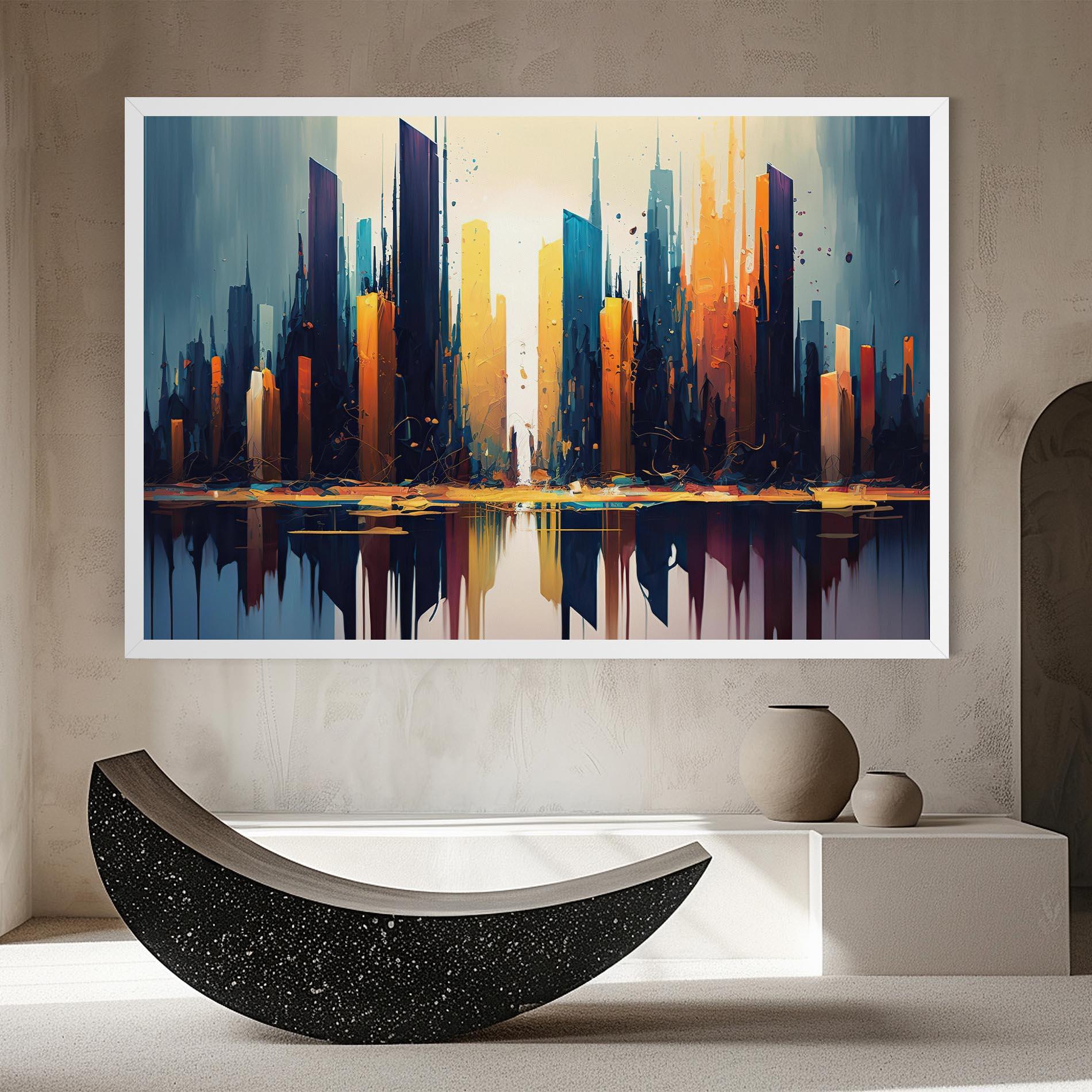 Tablou Canvas City Pain Art mockup 8