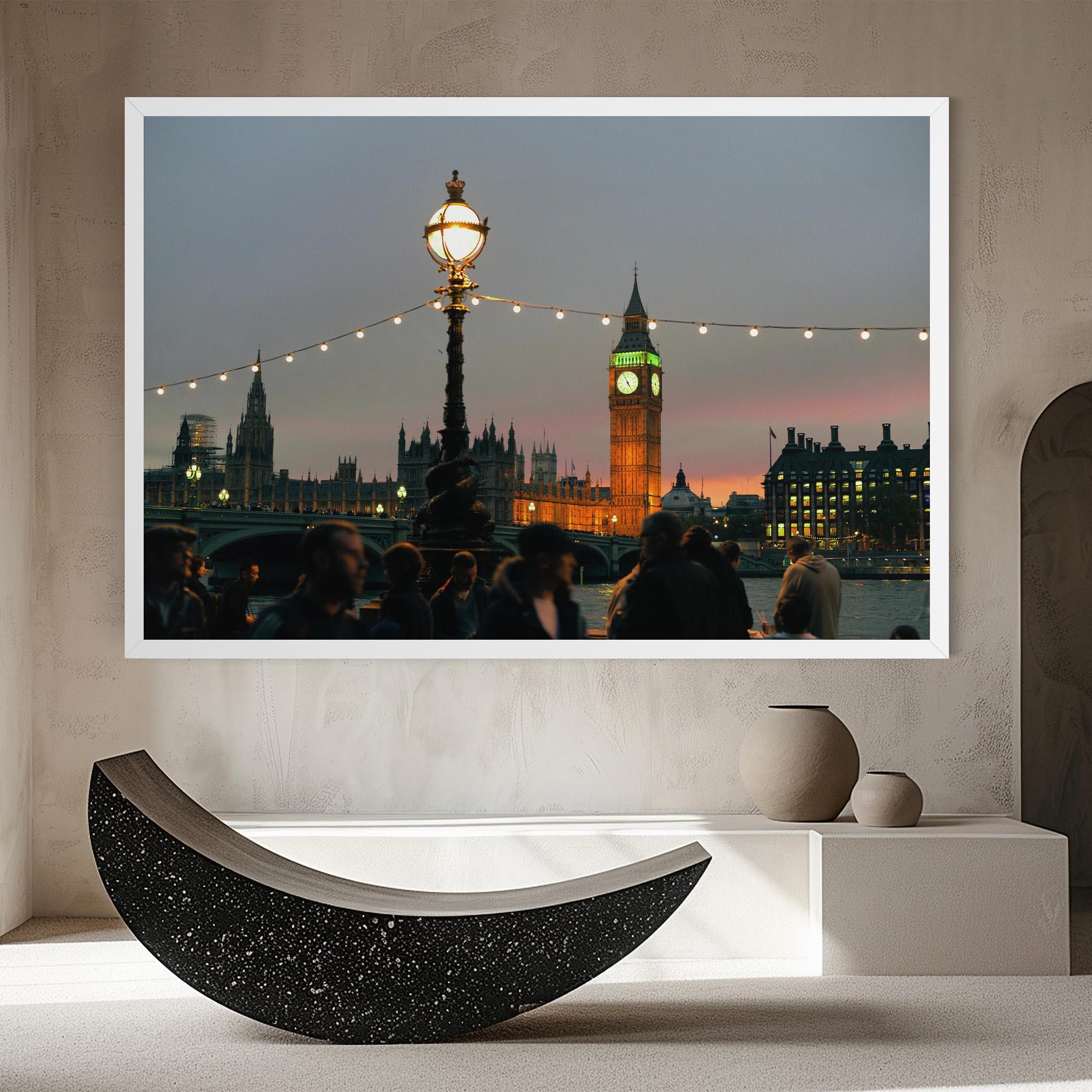 Tablou Canvas Clock Lights mockup 8