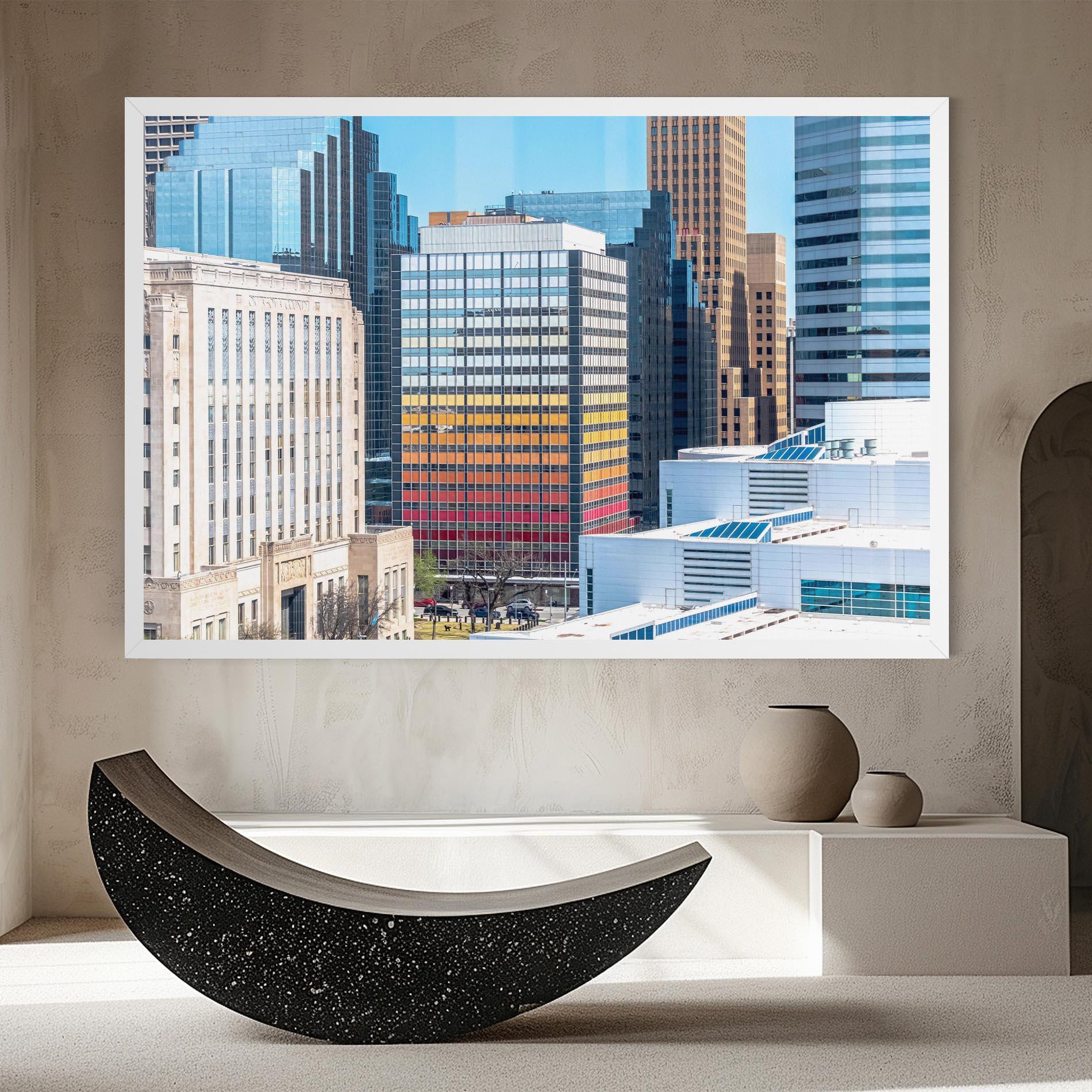 Tablou Canvas Colorful Urban Building mockup 8