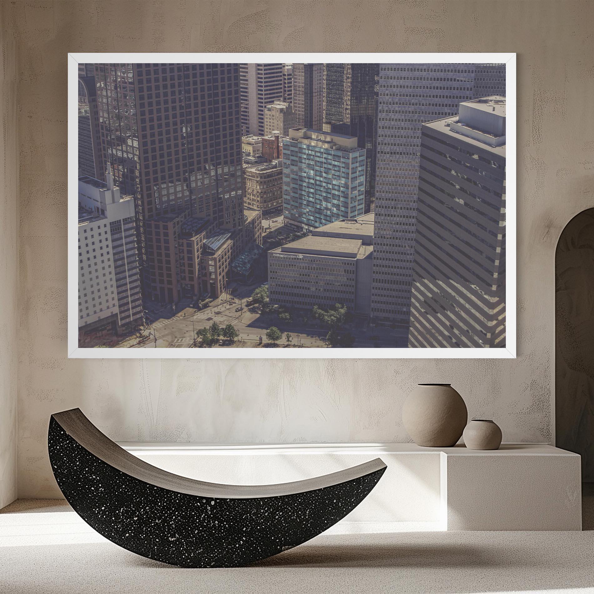 Tablou Canvas Cream Light Building mockup 8