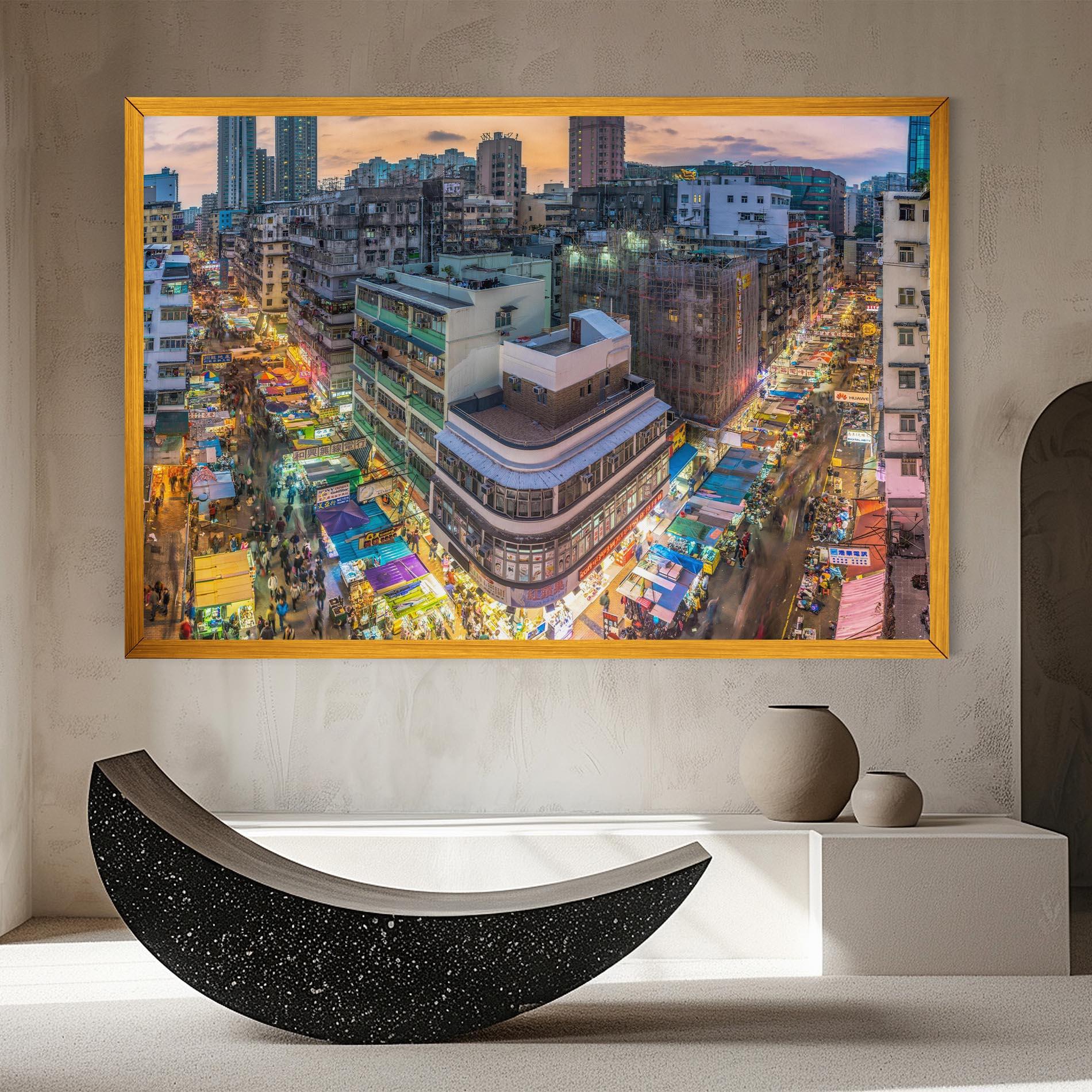 Tablou Canvas Colorful Building mockup 8