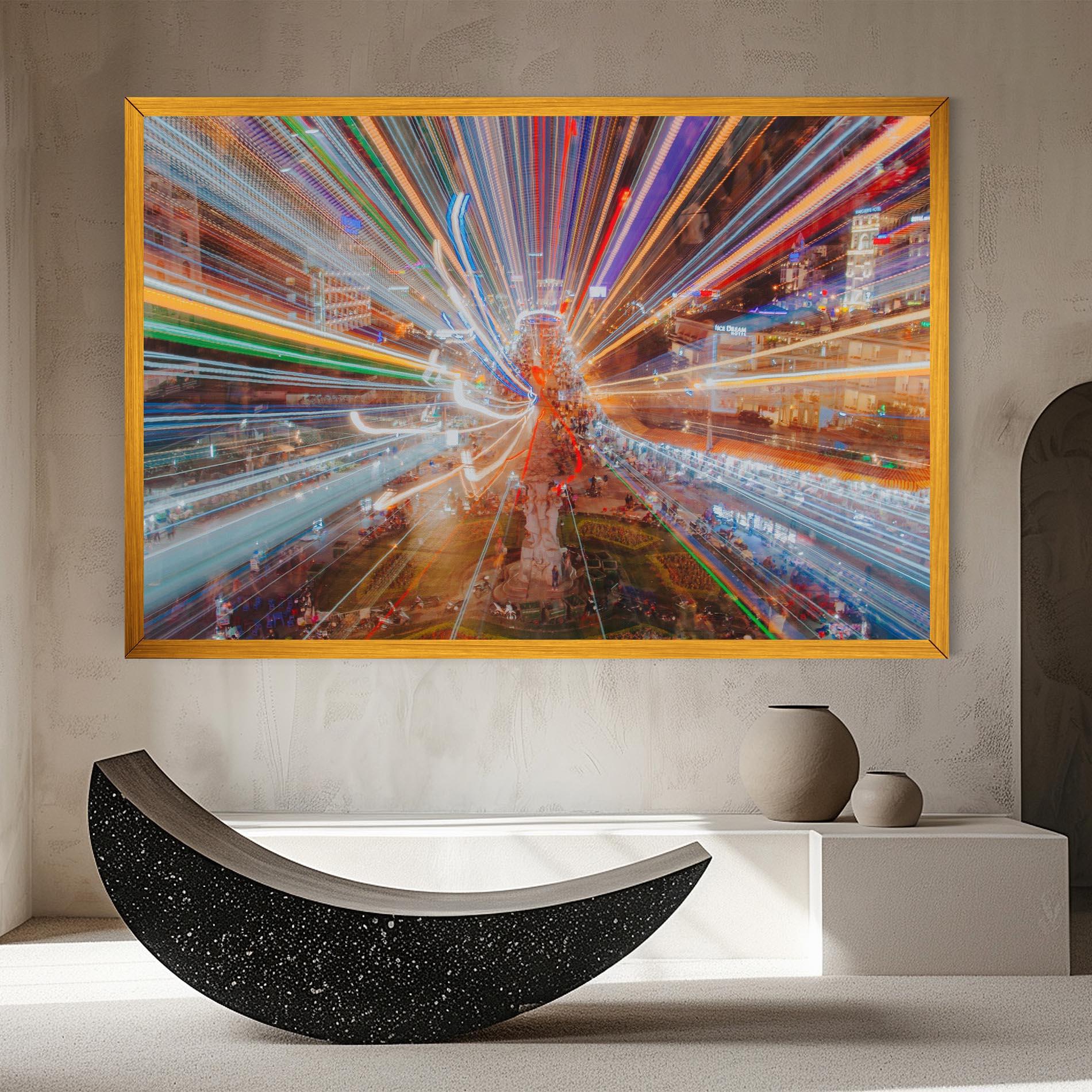 Tablou Canvas Colorful Light City mockup 8