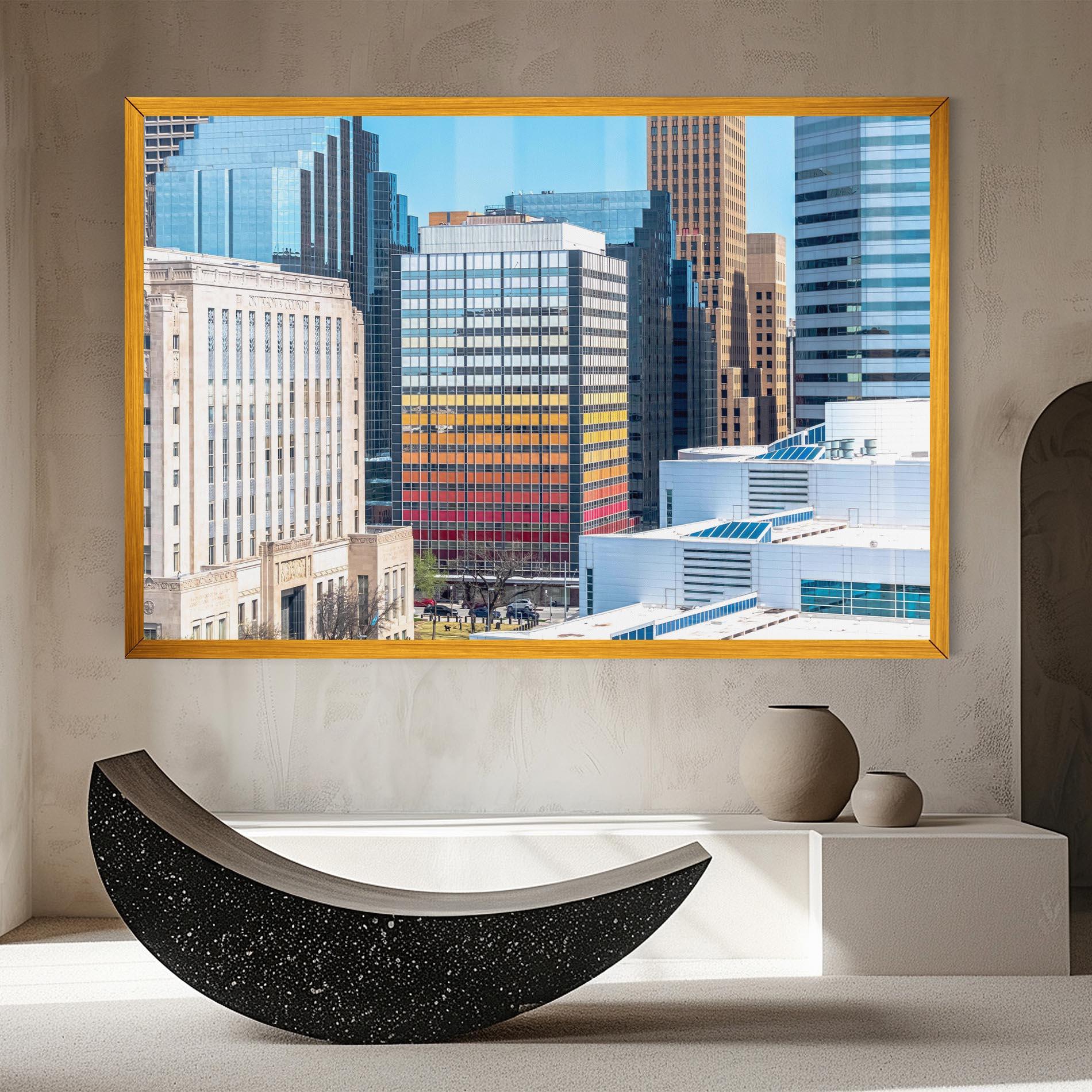 Tablou Canvas Colorful Urban Building mockup 8