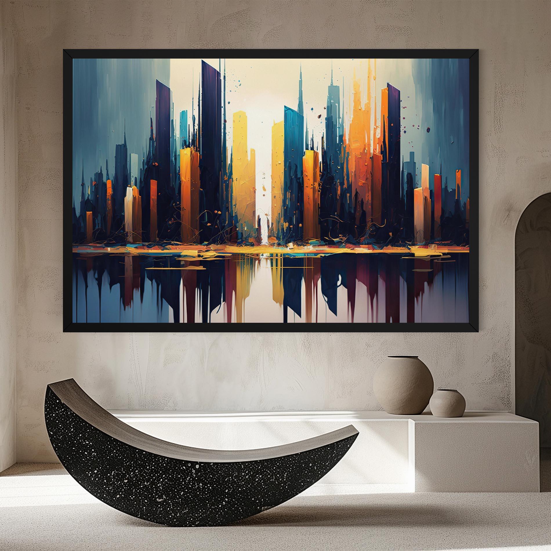 Tablou Canvas City Pain Art mockup 8