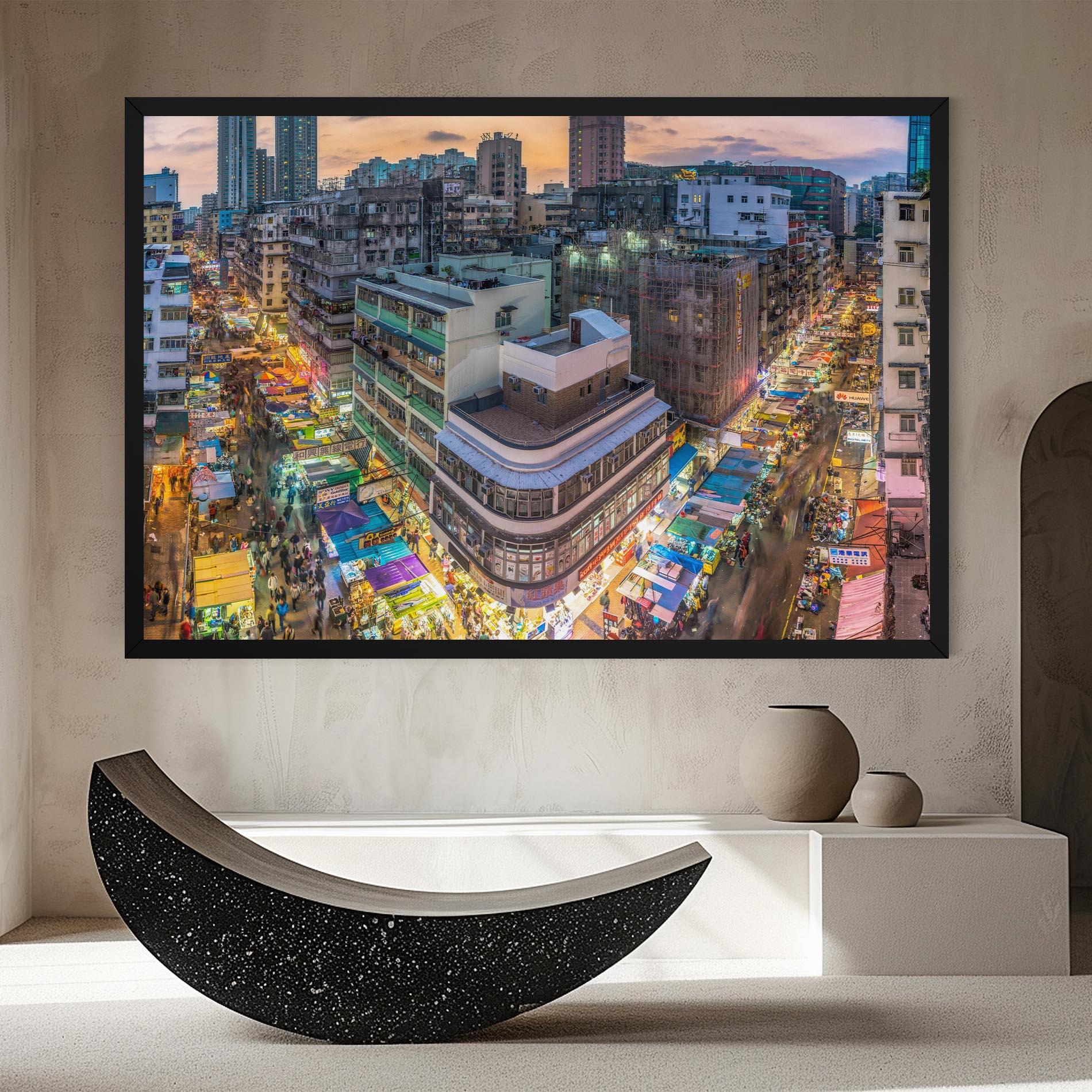 Tablou Canvas Colorful Building mockup 8