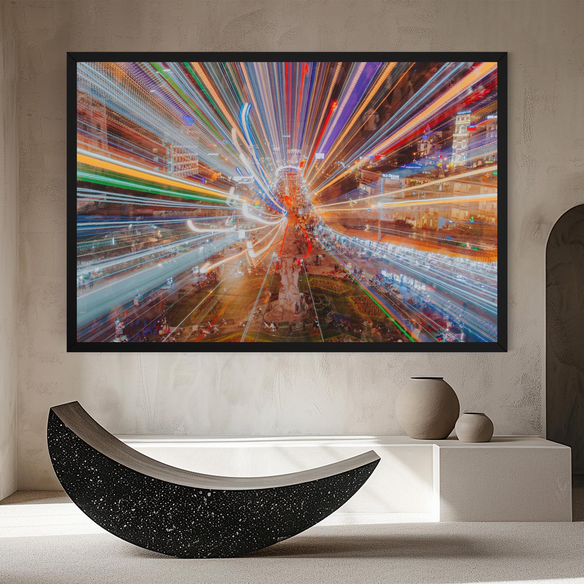 Tablou Canvas Colorful Light City mockup 8