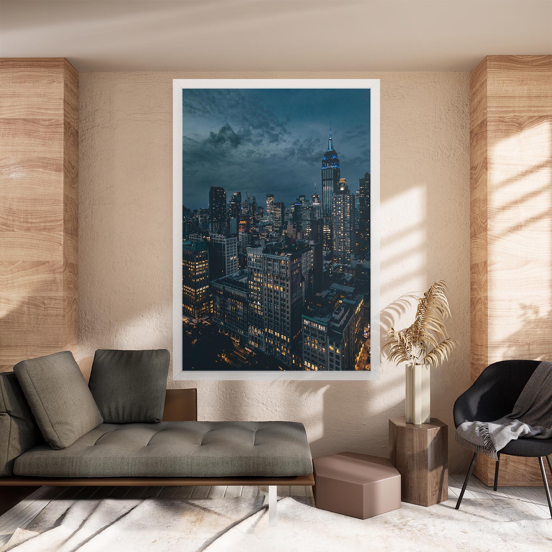 Tablou Canvas City Night mockup 8