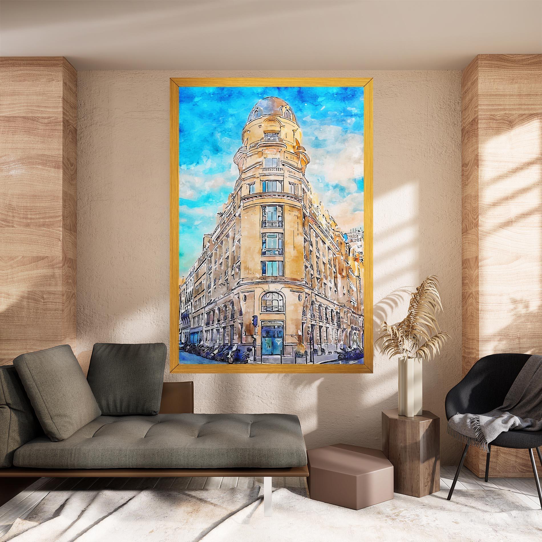 Tablou Canvas Paris Painting mockup 8
