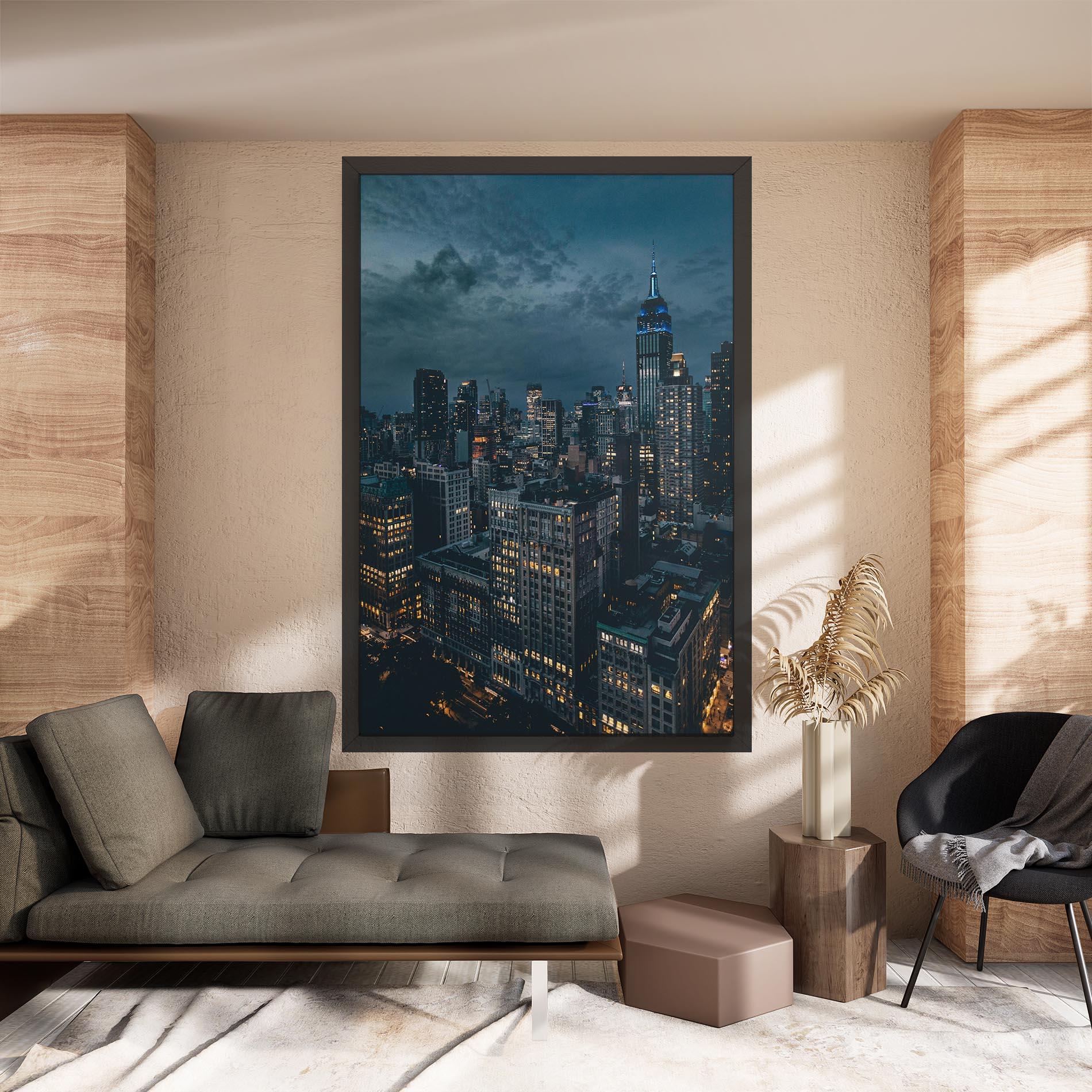 Tablou Canvas City Night mockup 8