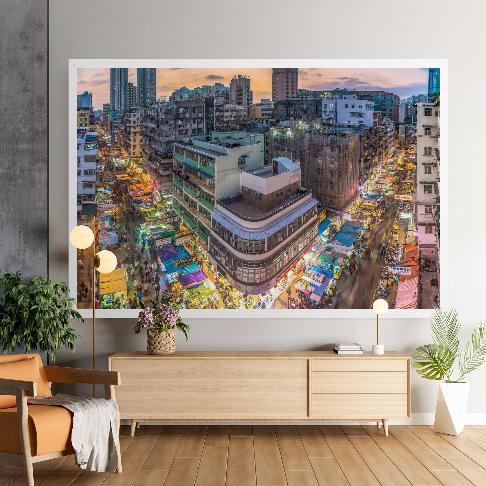 Tablou Canvas Colorful Building mockup 9