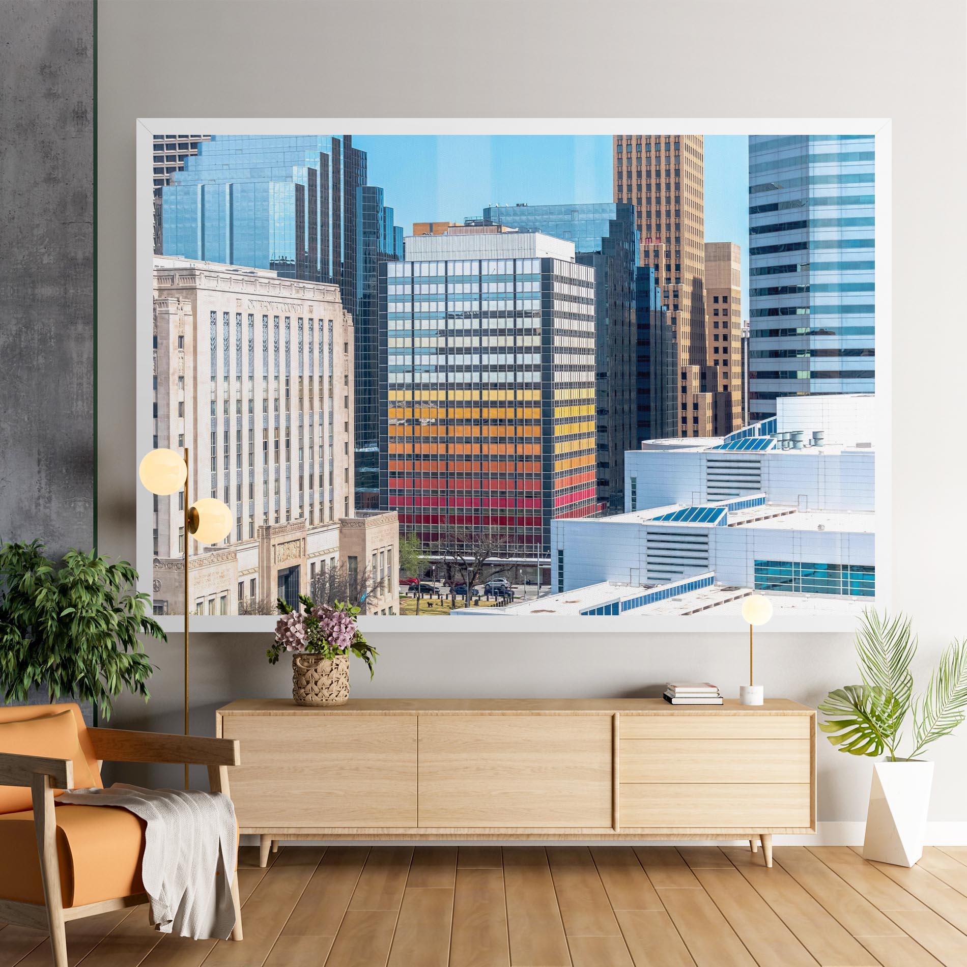 Tablou Canvas Colorful Urban Building mockup 9