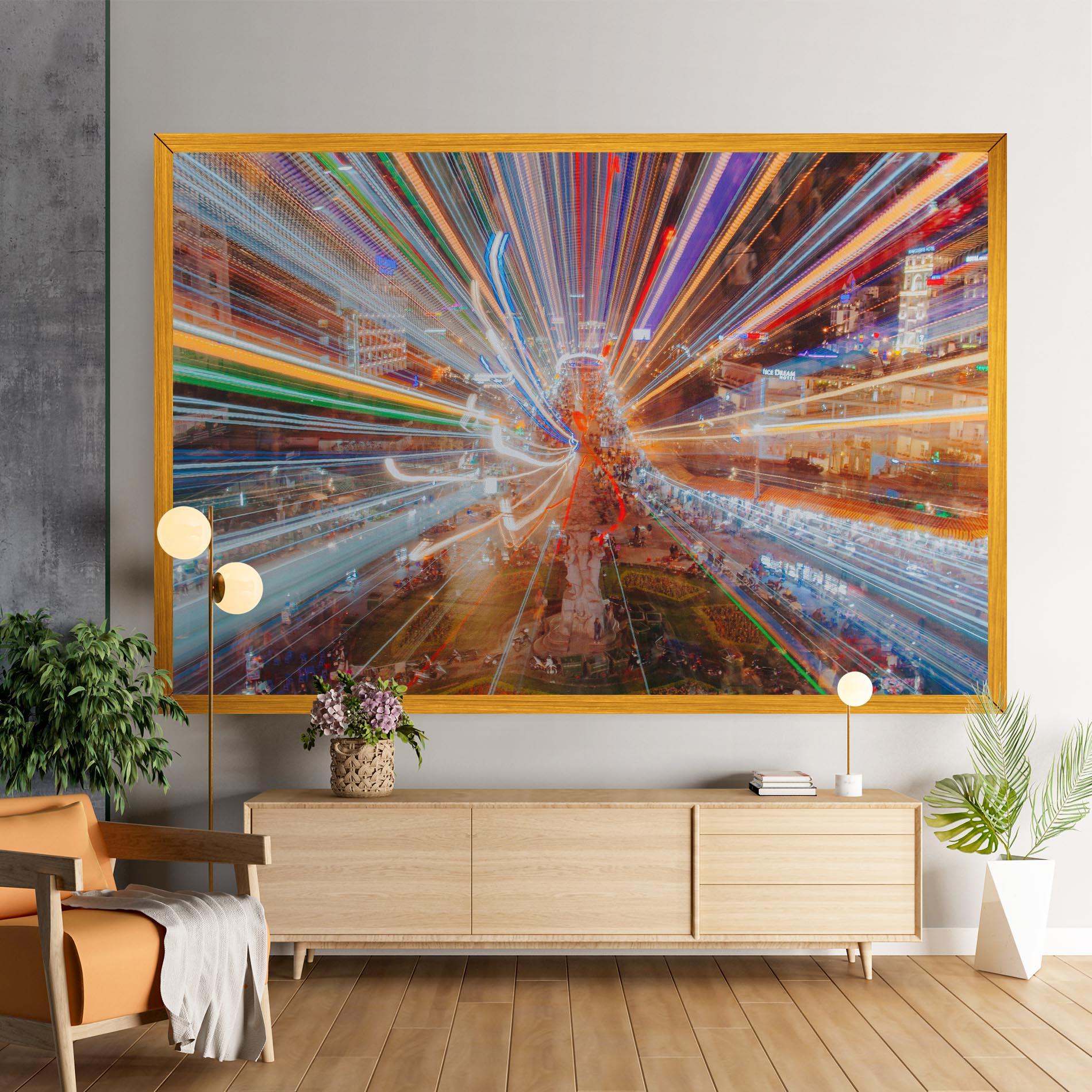 Tablou Canvas Colorful Light City mockup 9