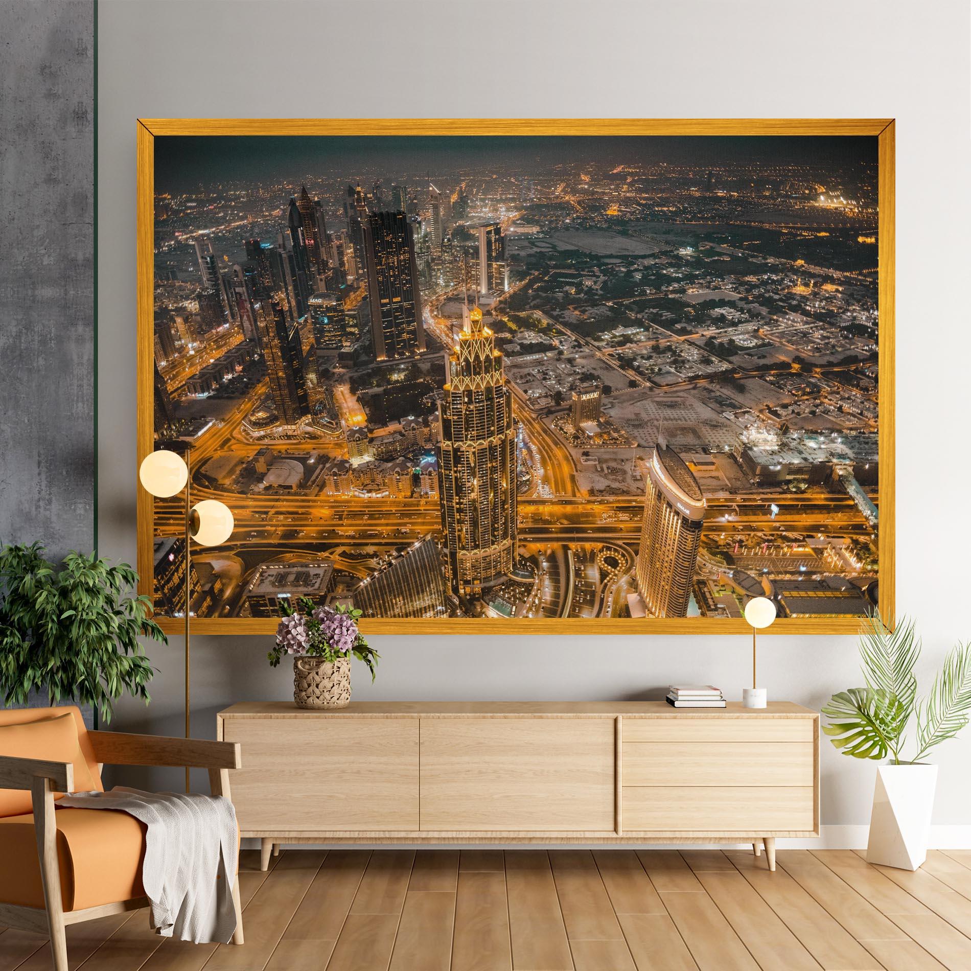 Tablou Canvas Dubai Lights mockup 9