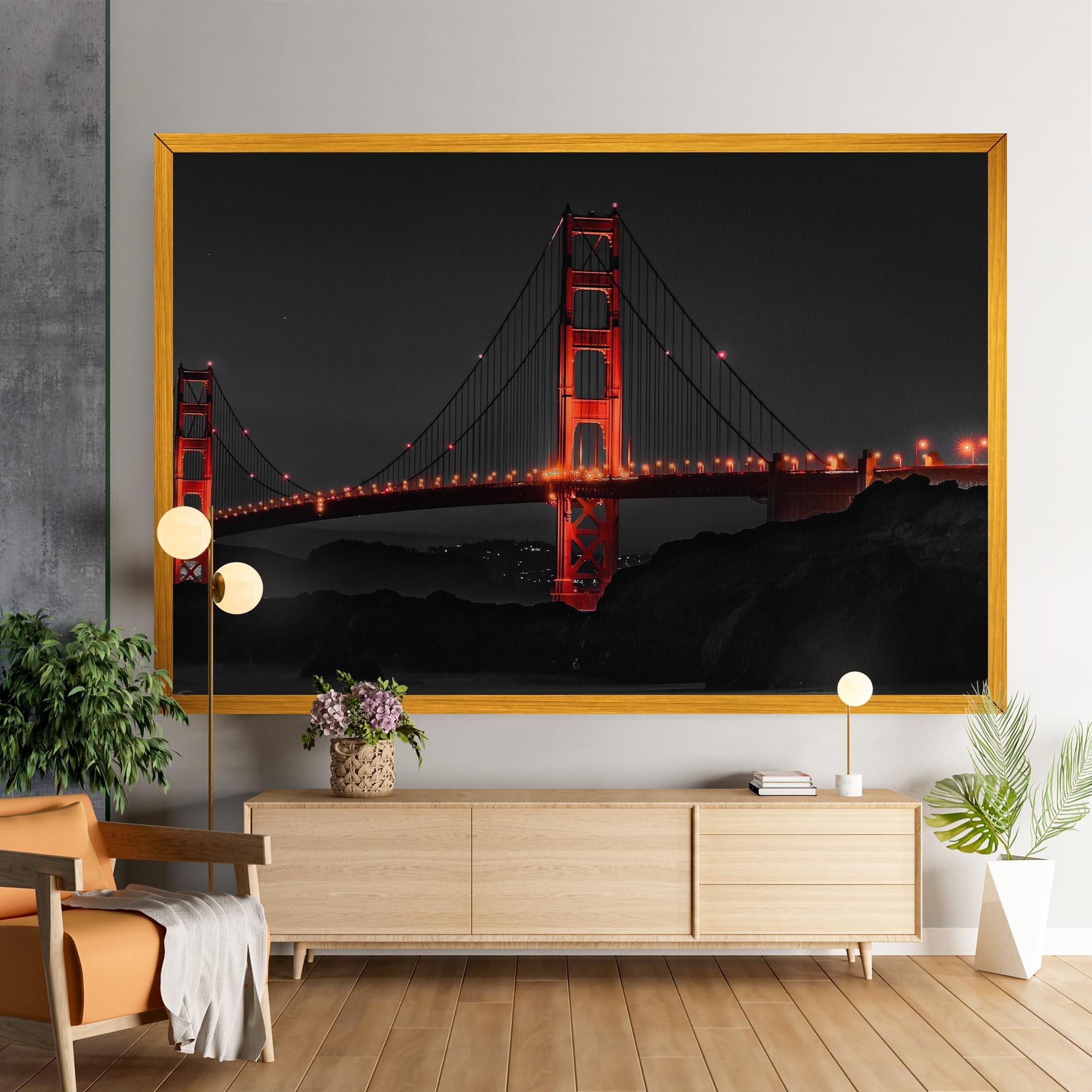 Tablou Canvas Golden Gate Bridge mockup 9