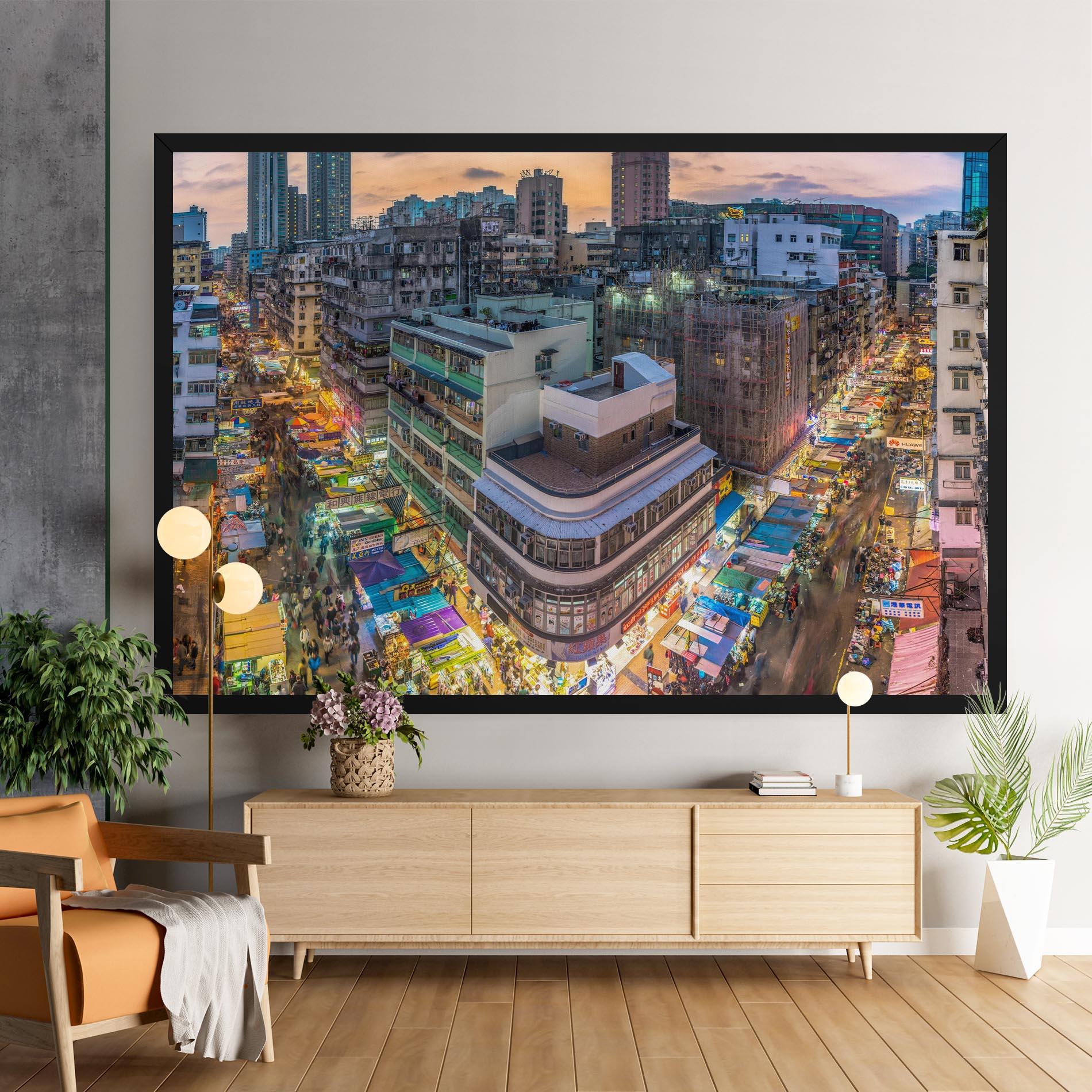 Tablou Canvas Colorful Building mockup 9