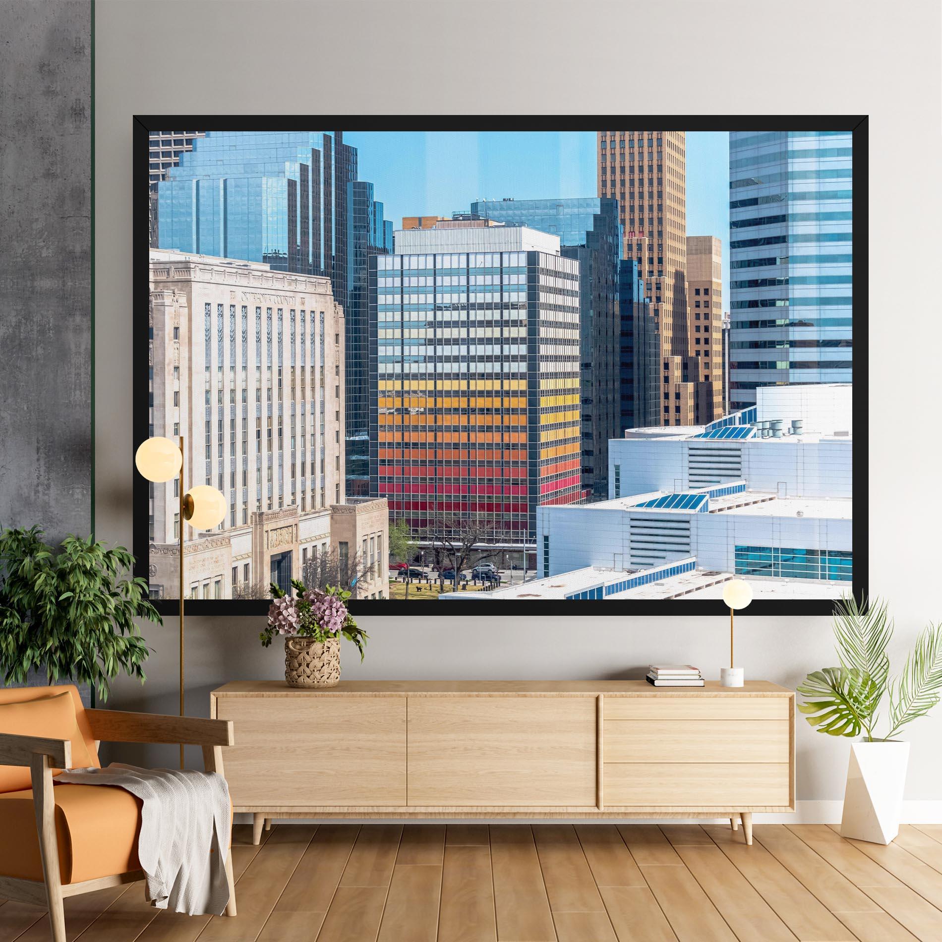 Tablou Canvas Colorful Urban Building mockup 9