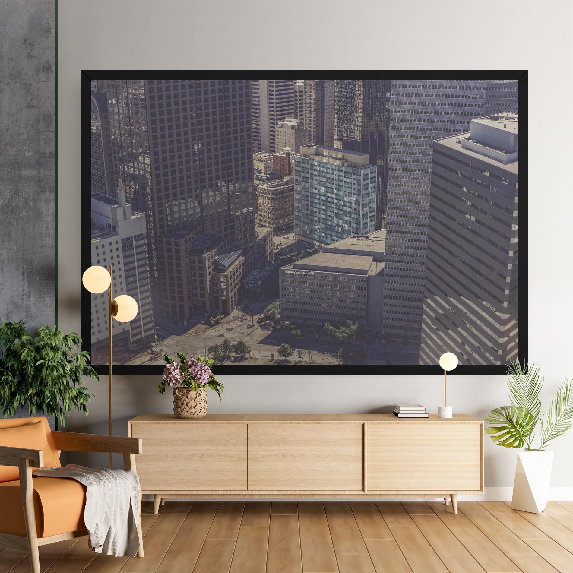 Tablou Canvas Cream Light Building mockup 9