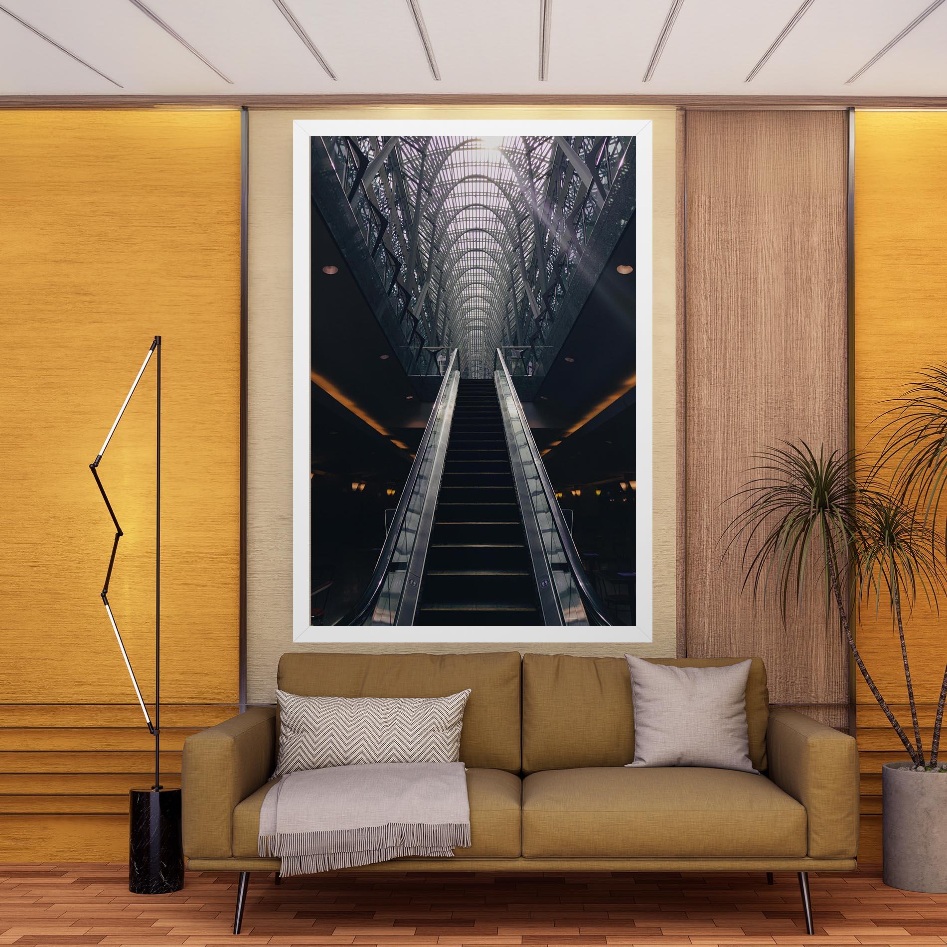 Tablou Canvas Grey Stairs Building mockup 9