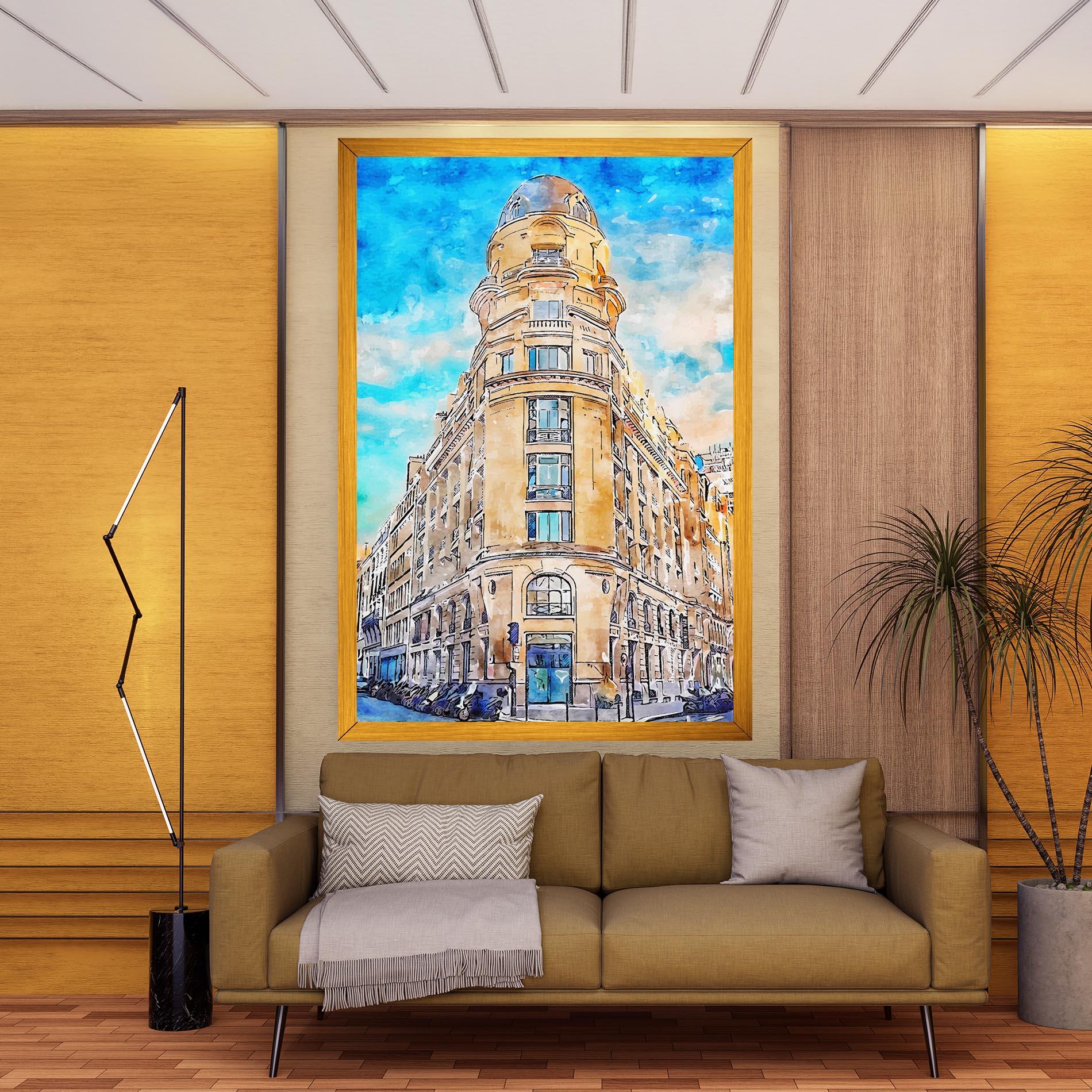 Tablou Canvas Paris Painting mockup 9