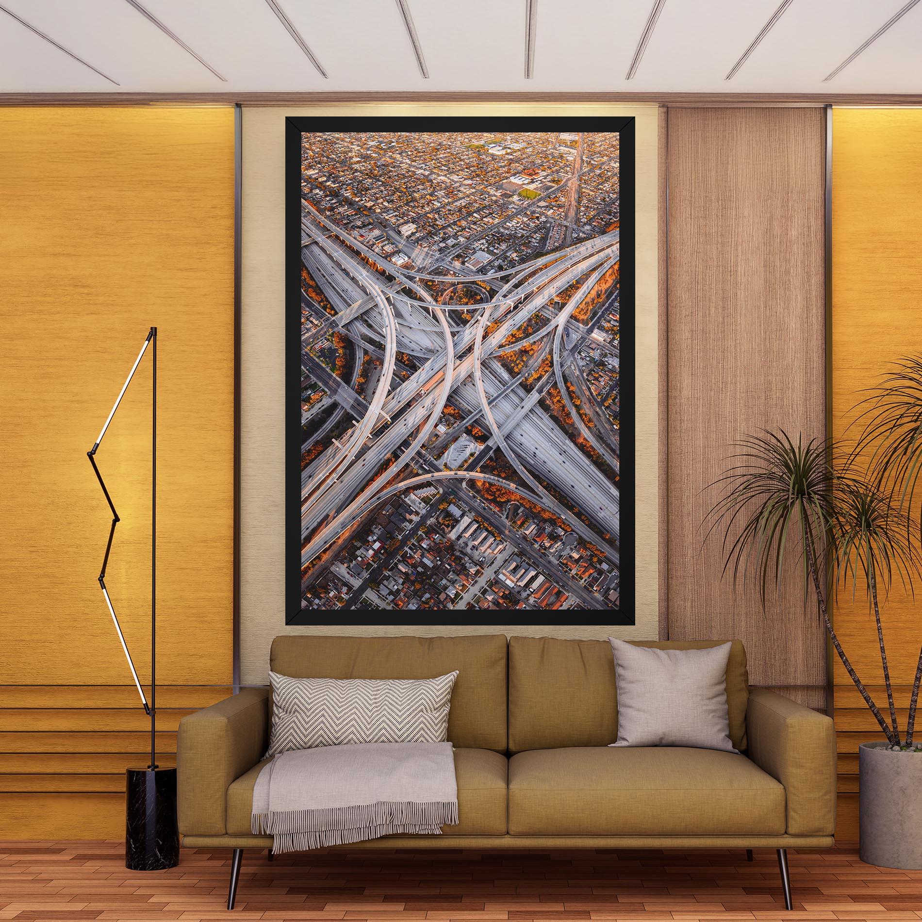 Tablou Canvas Big Road City mockup 9