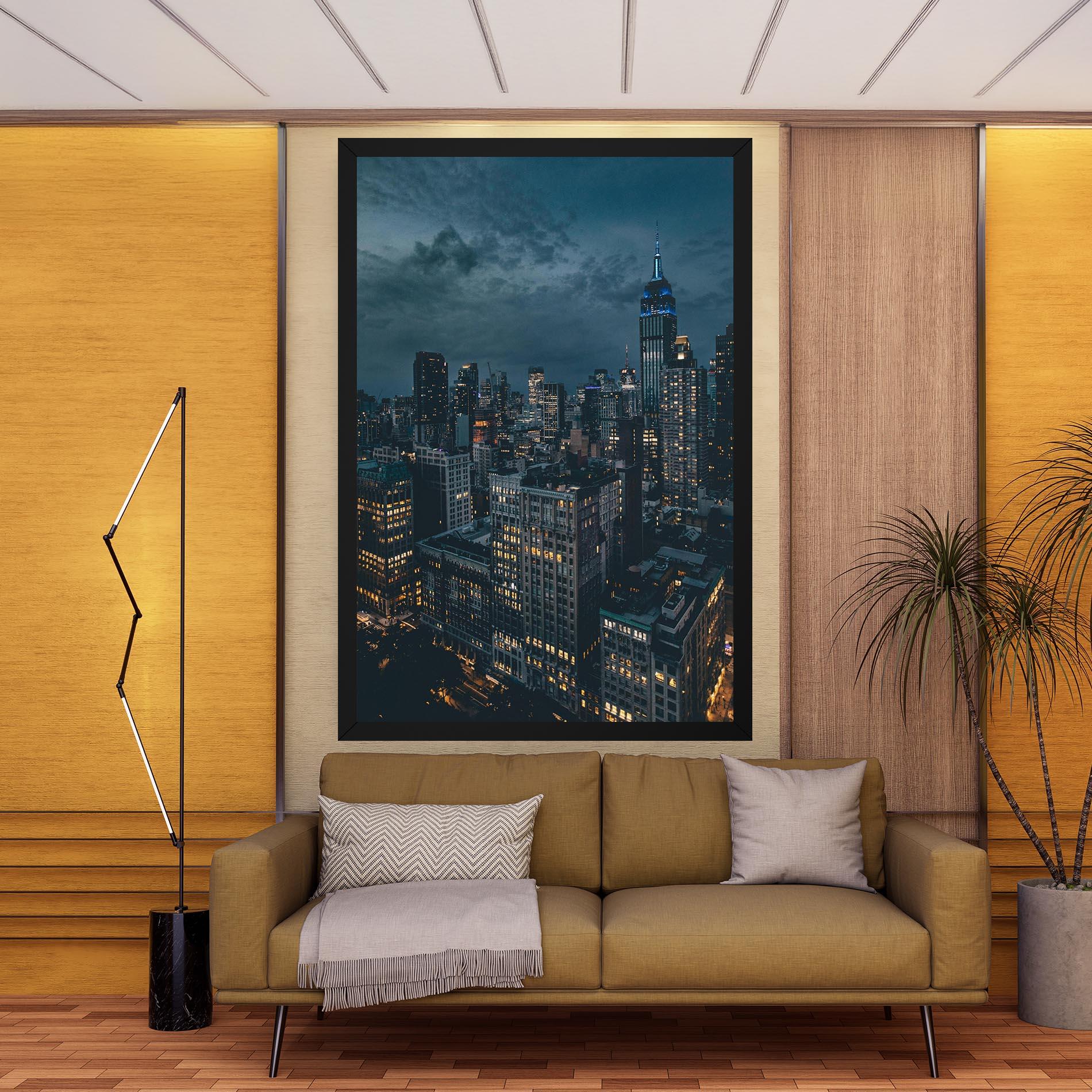 Tablou Canvas City Night mockup 9