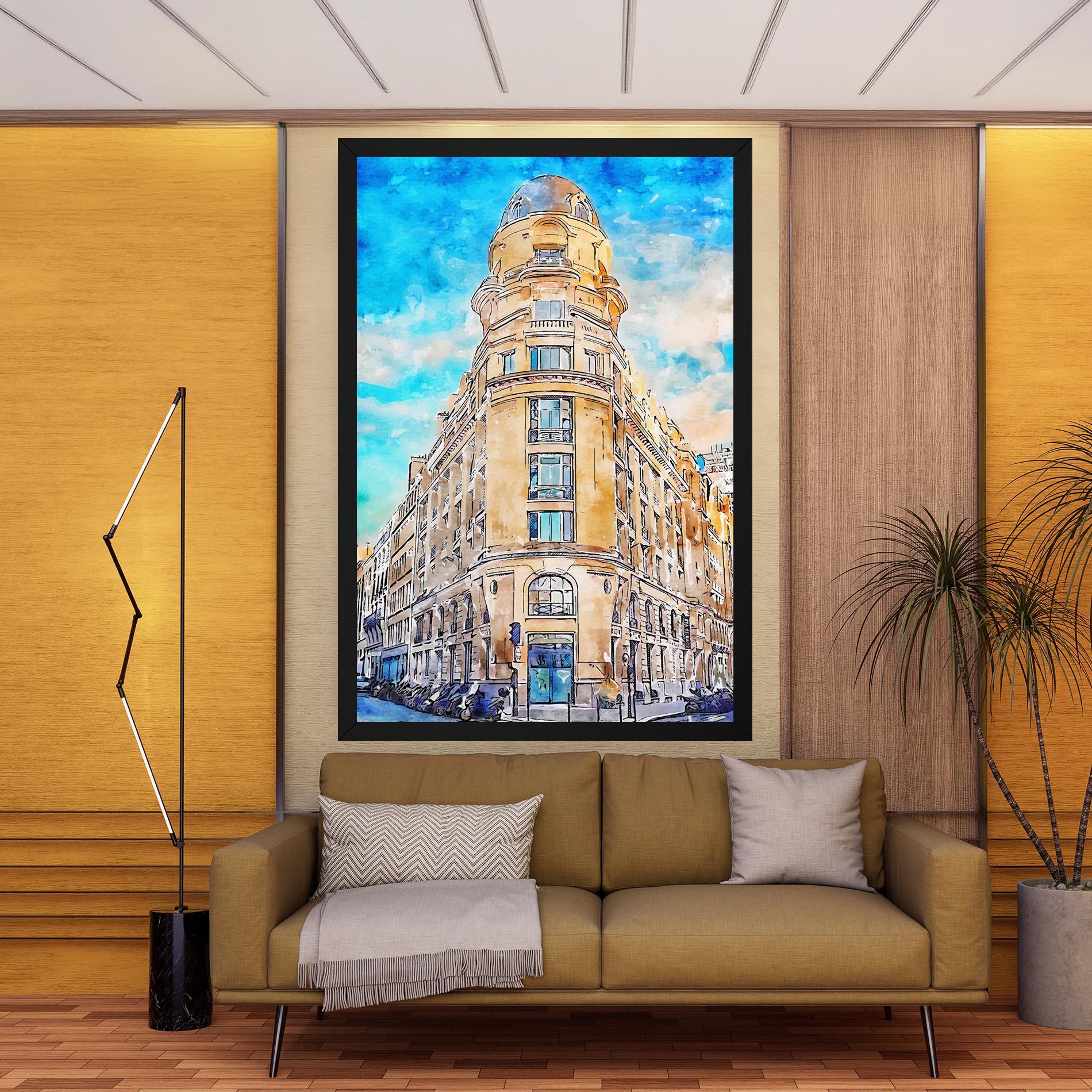 Tablou Canvas Paris Painting mockup 9