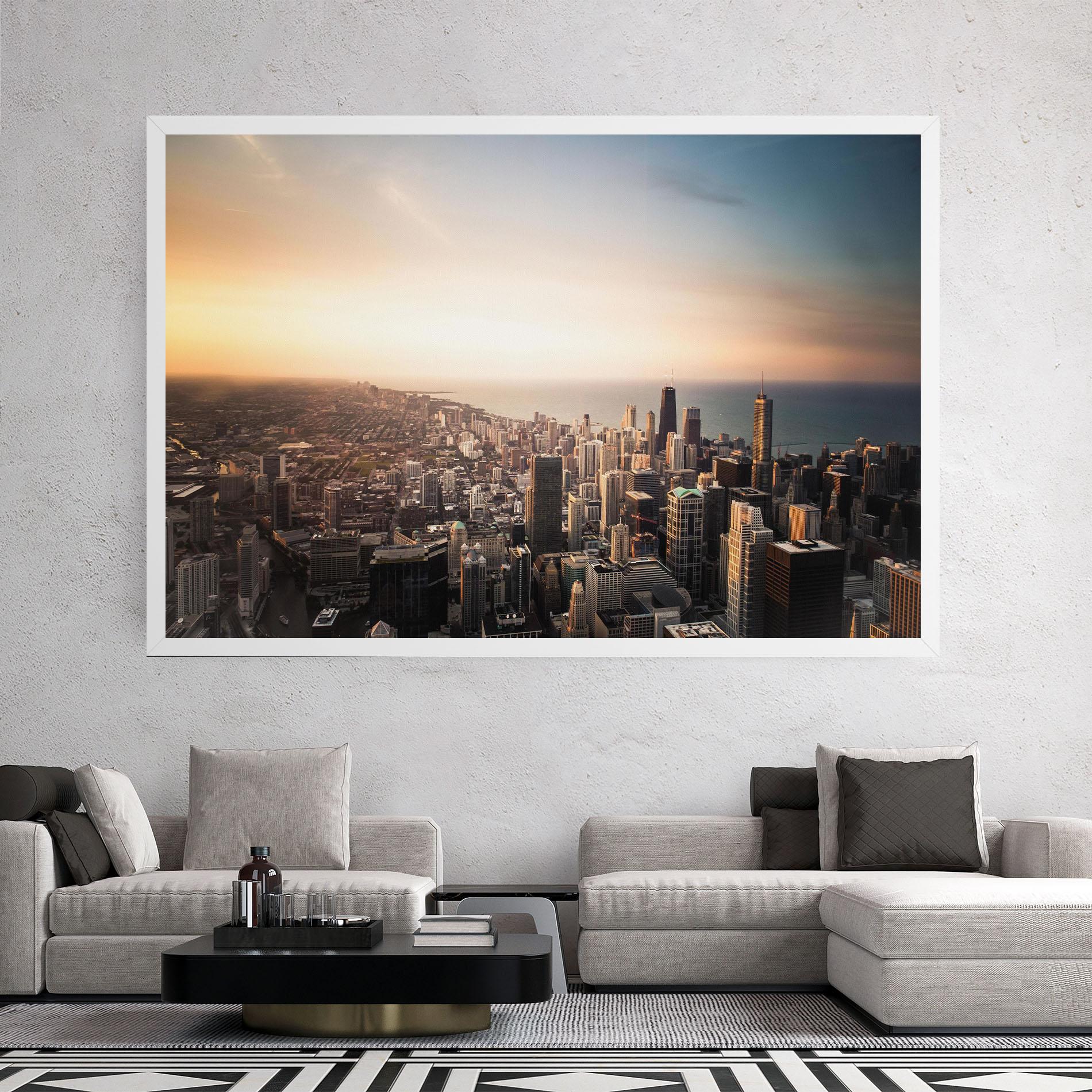 Tablou Canvas City Buildings mockup 2