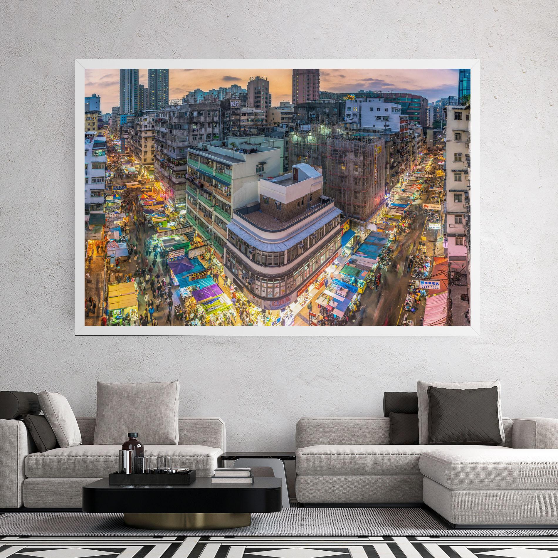 Tablou Canvas Colorful Building mockup 2