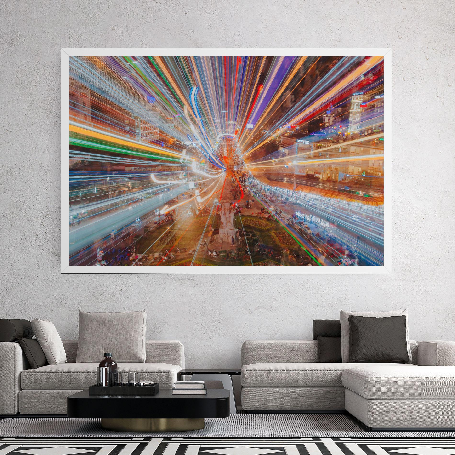 Tablou Canvas Colorful Light City mockup 2