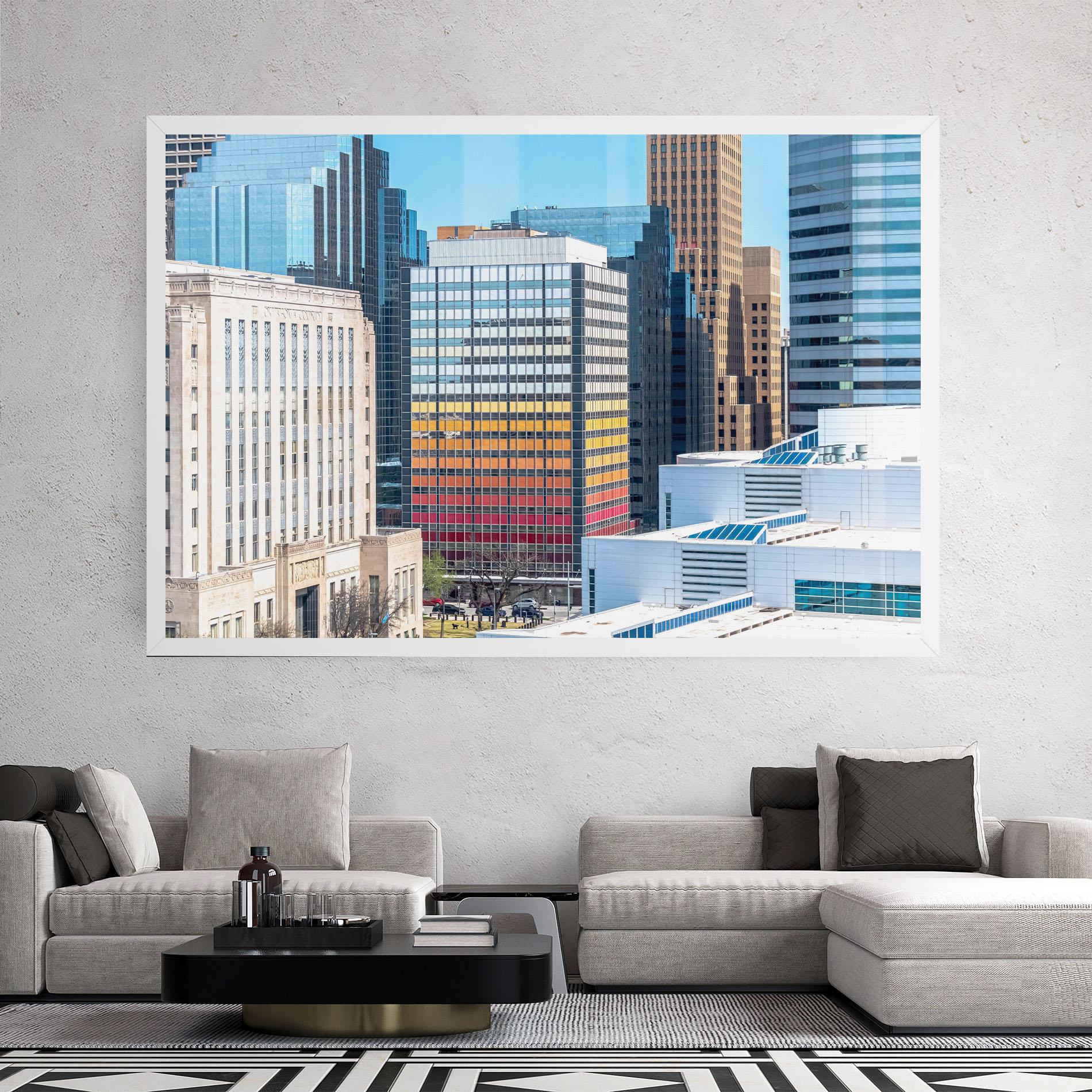 Tablou Canvas Colorful Urban Building mockup 2