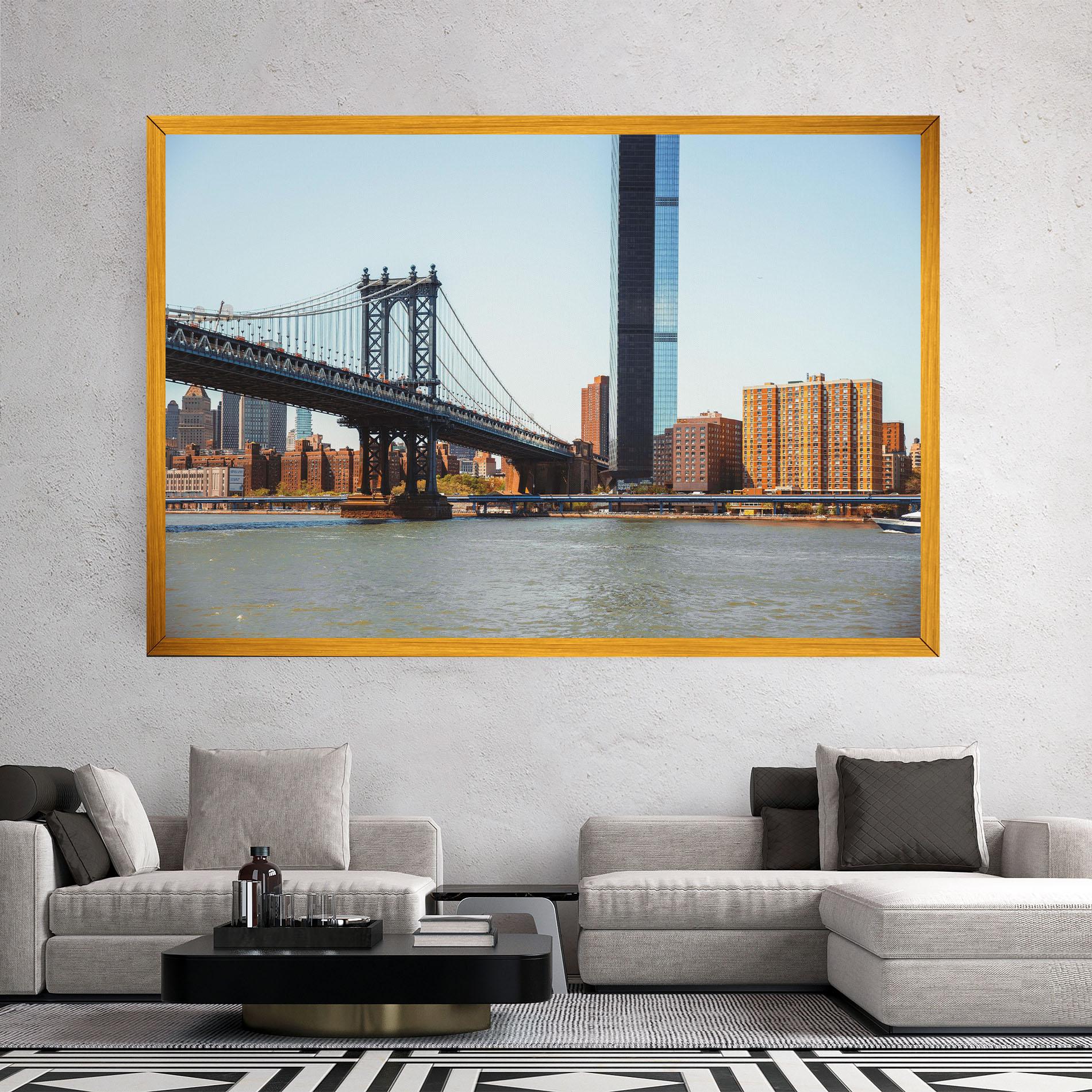 Tablou Canvas Big City Bridge mockup 2