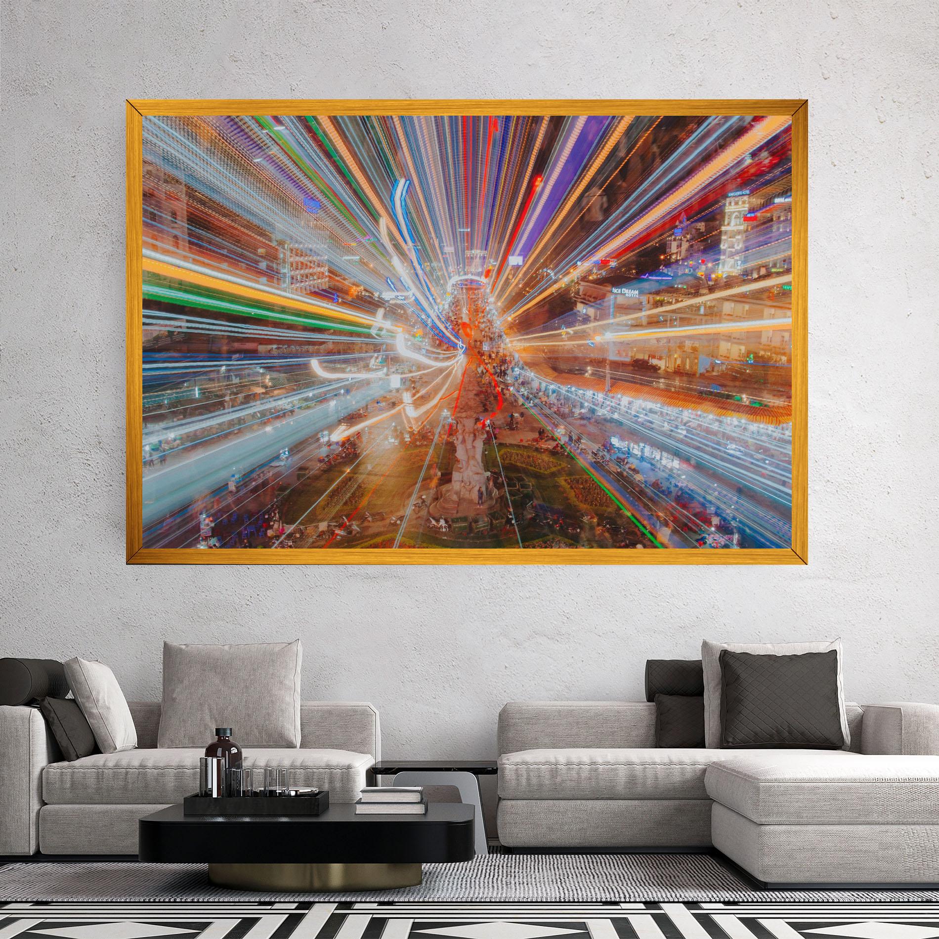 Tablou Canvas Colorful Light City mockup 2