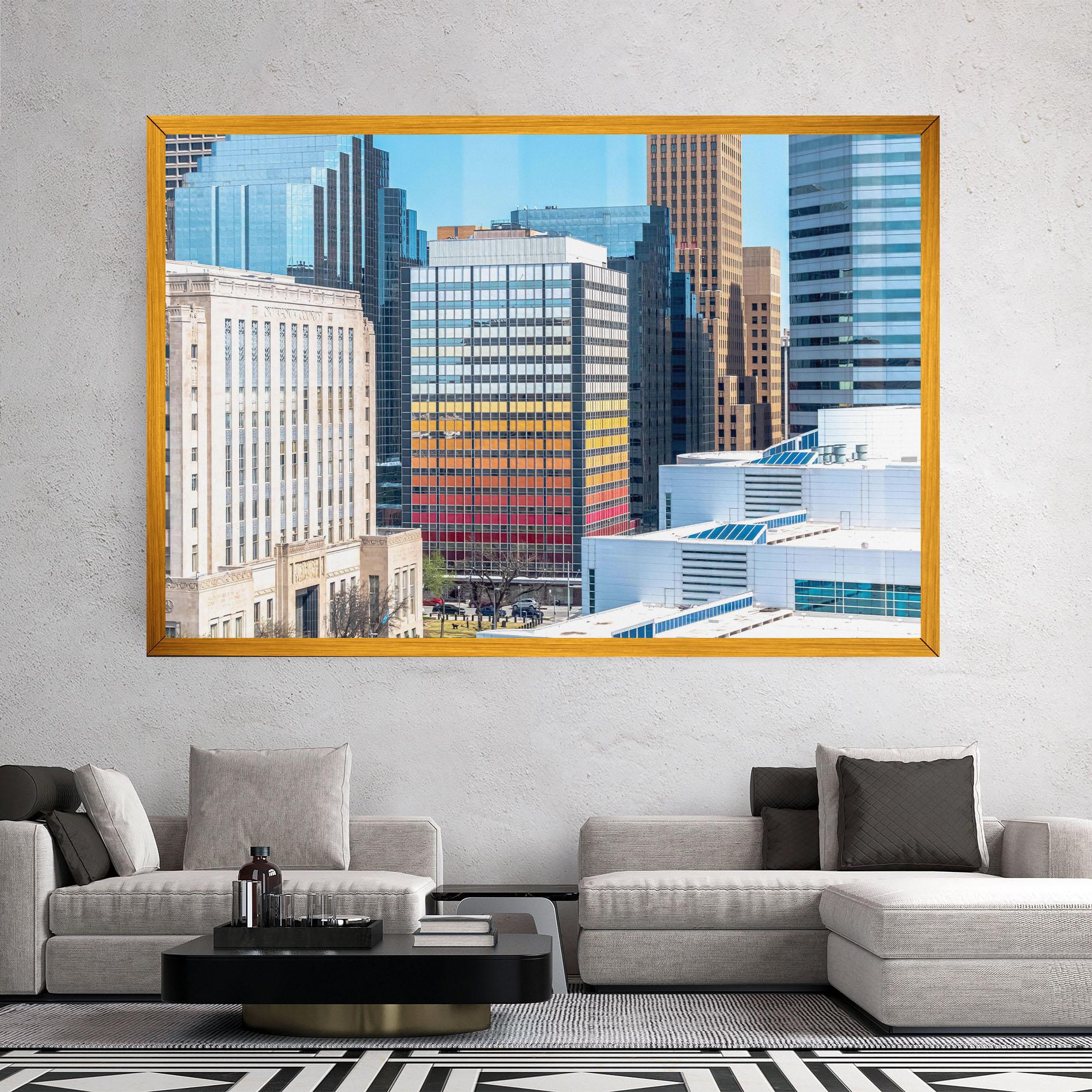 Tablou Canvas Colorful Urban Building mockup 2