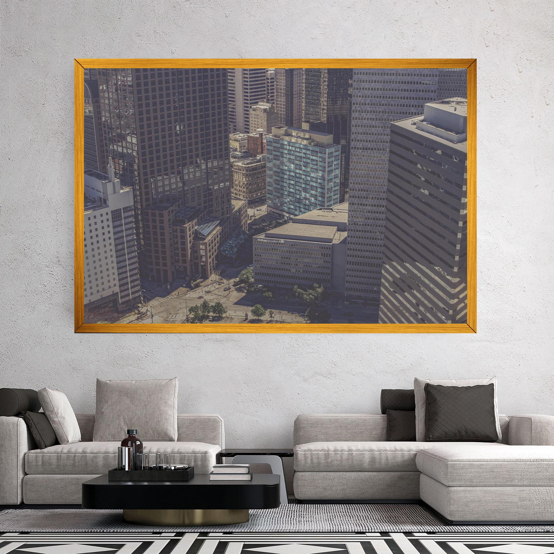 Tablou Canvas Cream Light Building mockup 2