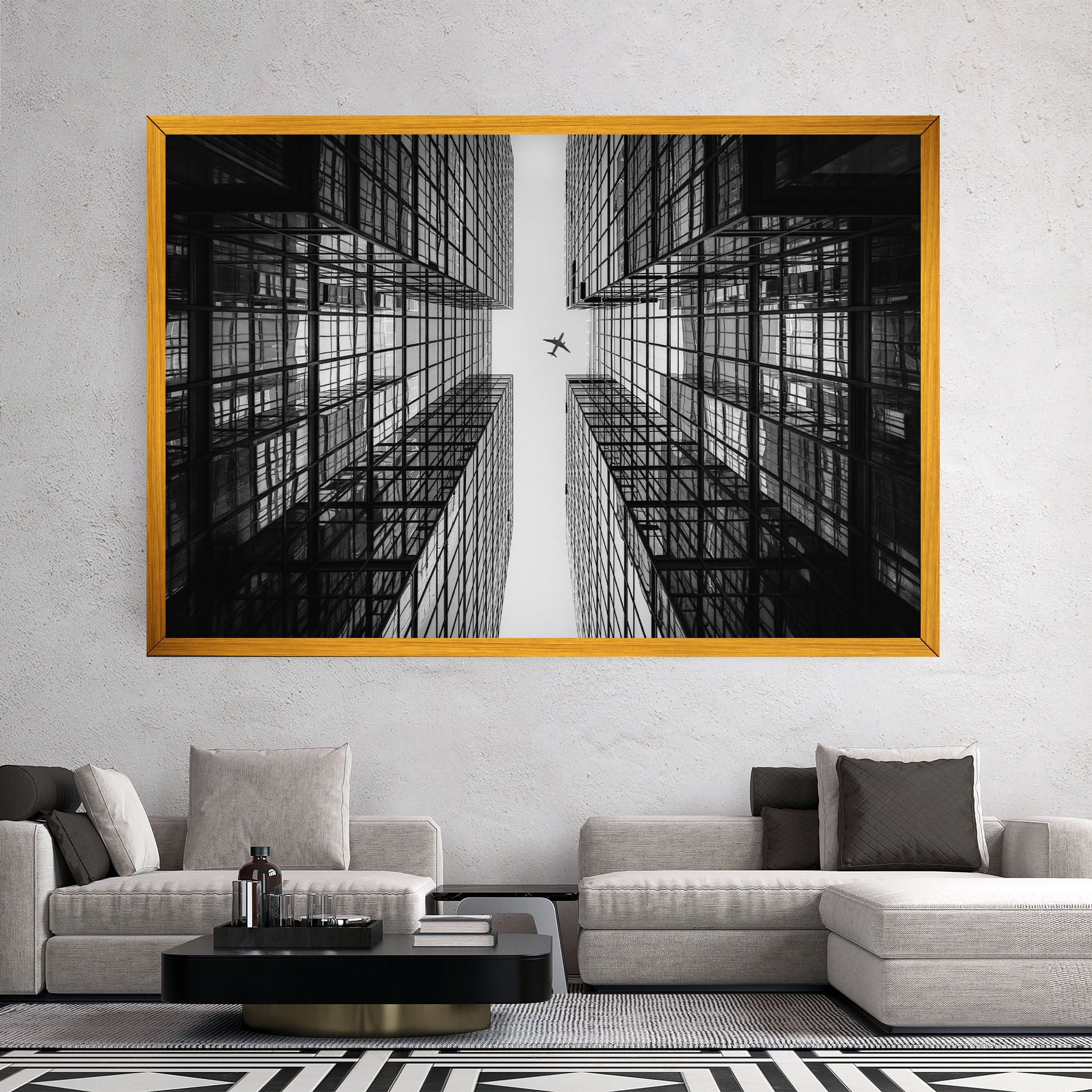 Plane Grey Building mockup 2