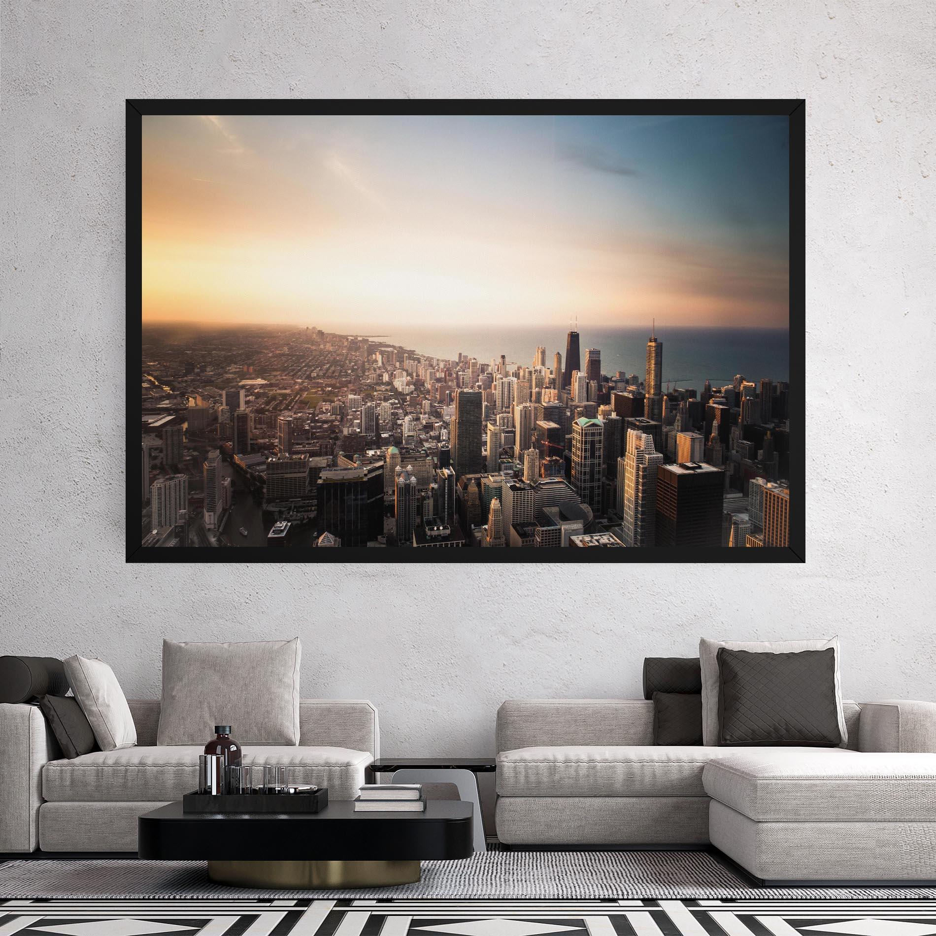 Tablou Canvas City Buildings mockup 2