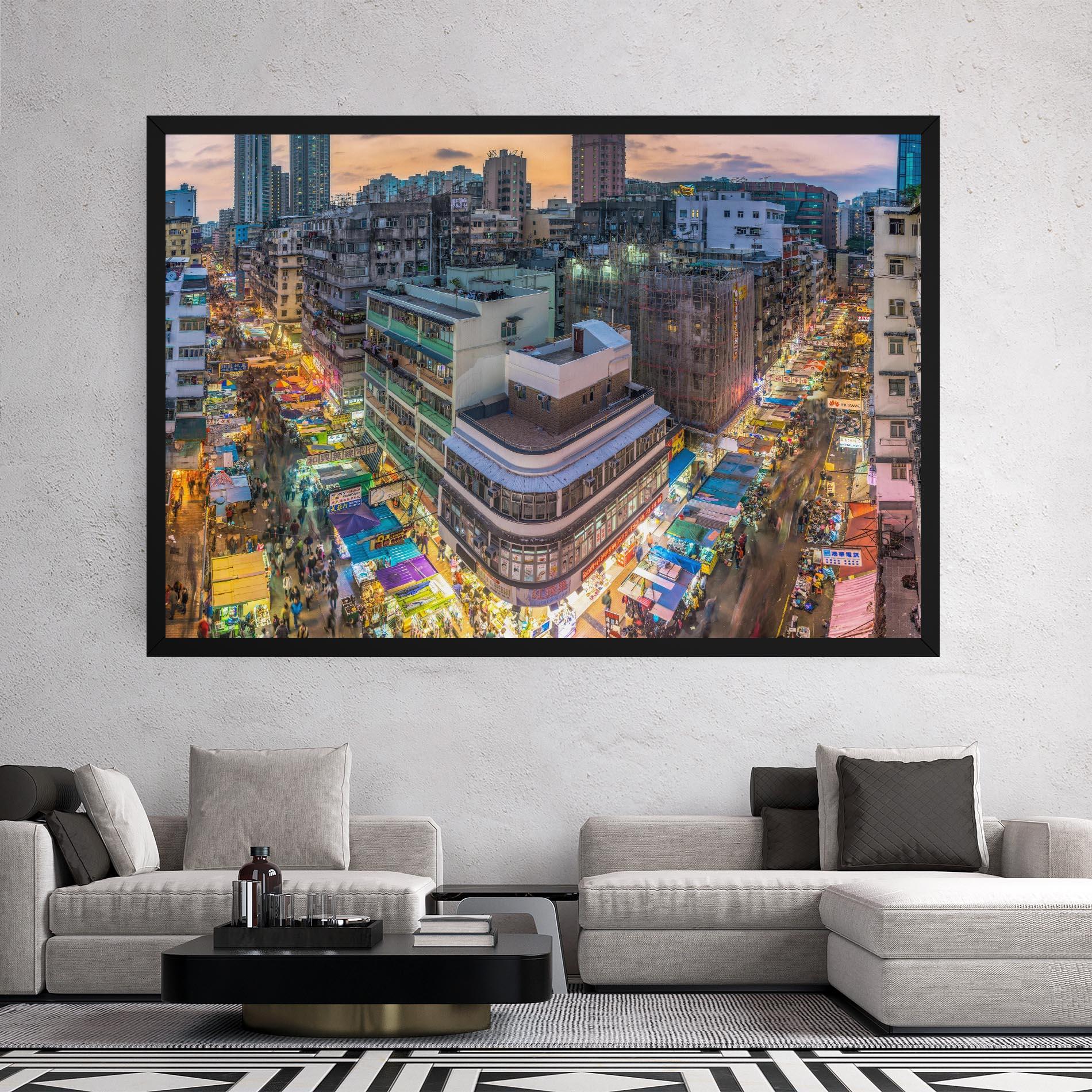 Tablou Canvas Colorful Building mockup 2