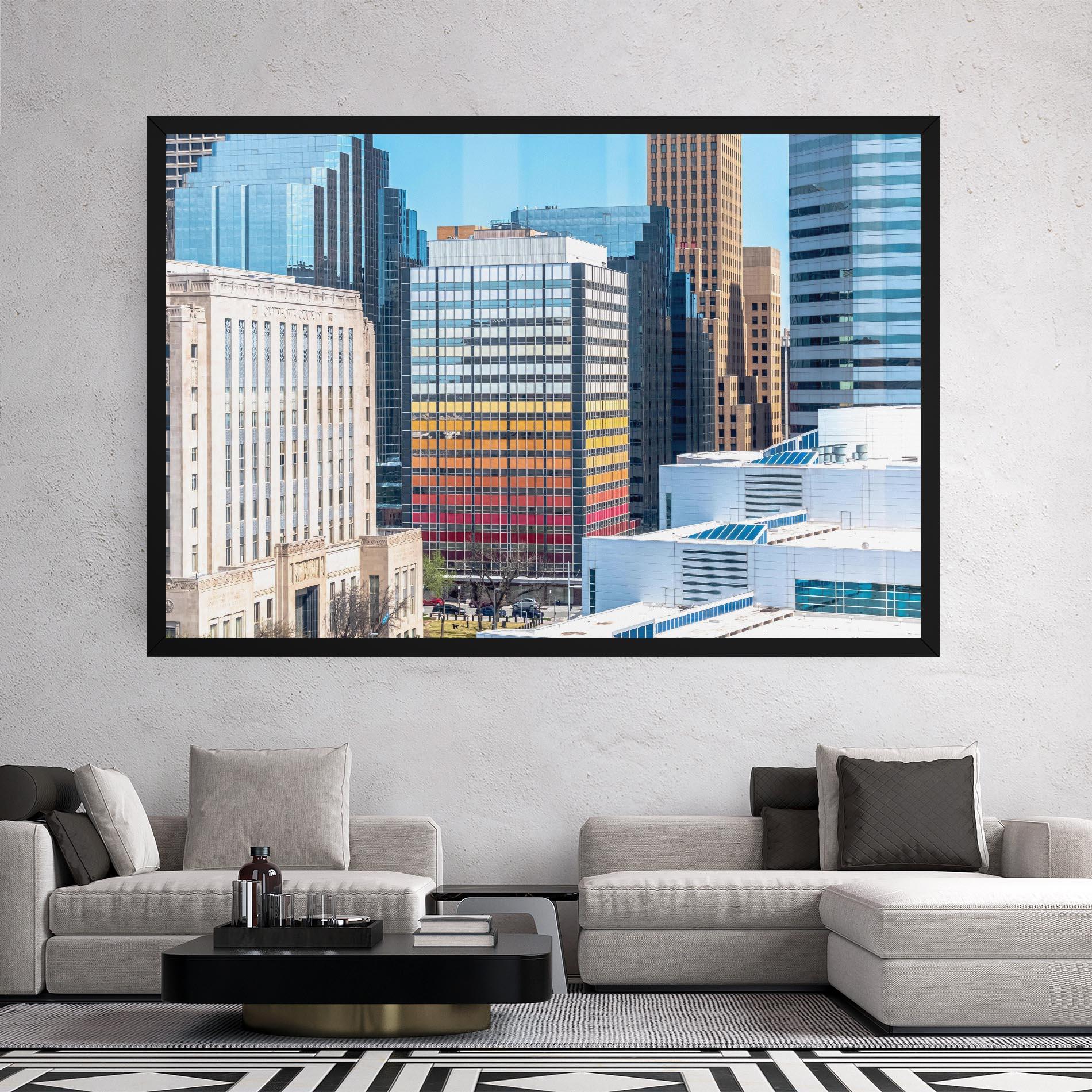 Tablou Canvas Colorful Urban Building mockup 2