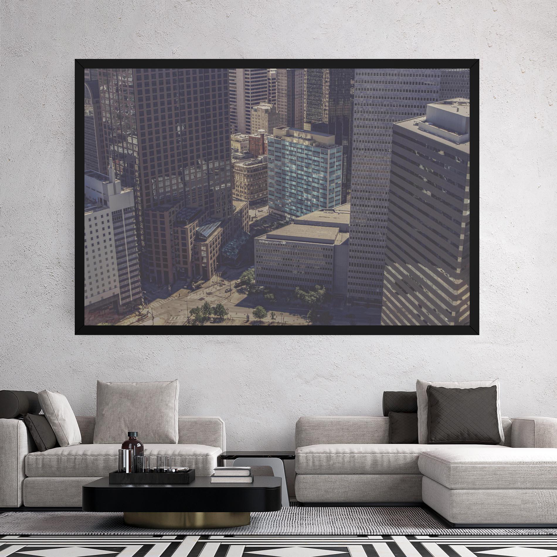 Tablou Canvas Cream Light Building mockup 2