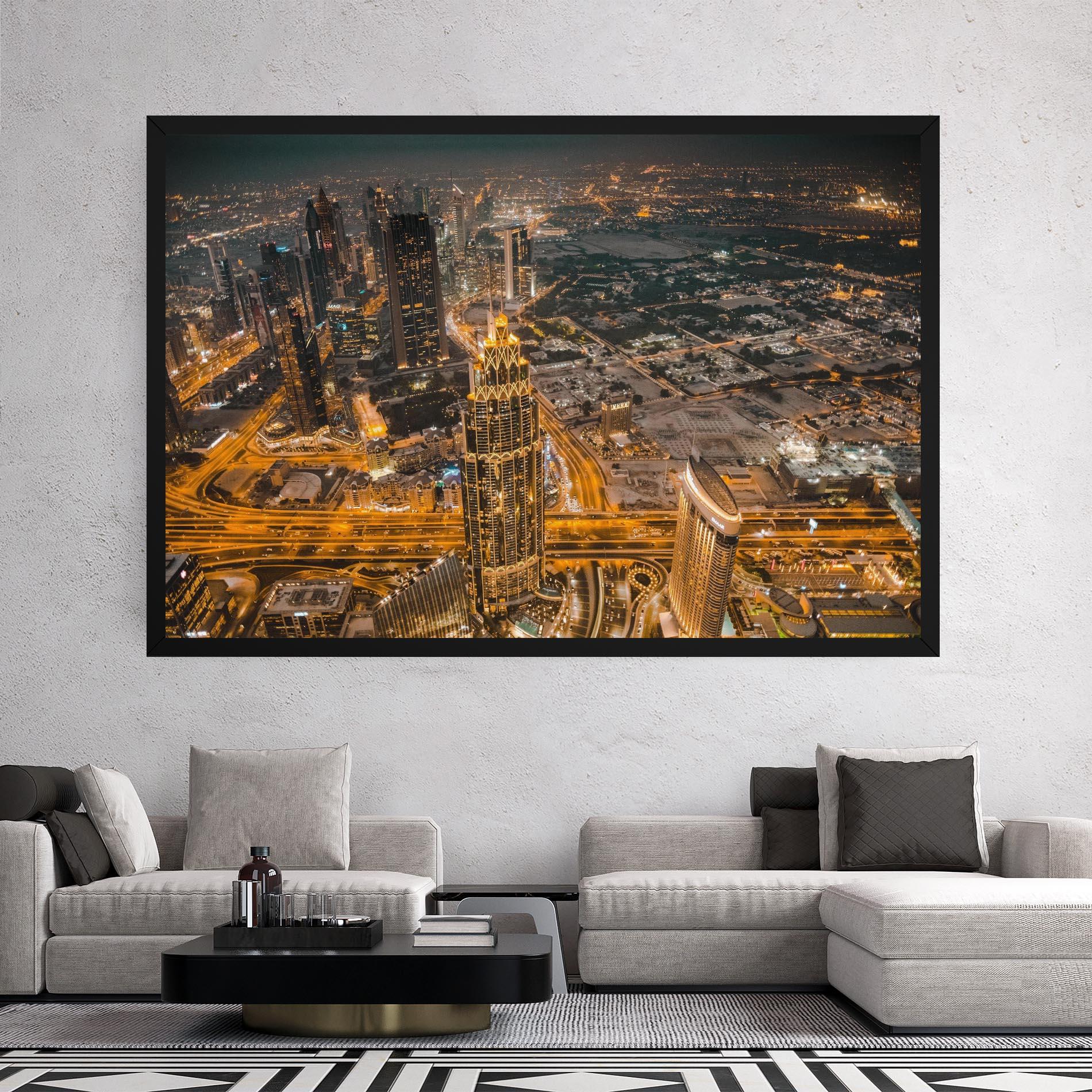 Tablou Canvas Dubai Lights mockup 2