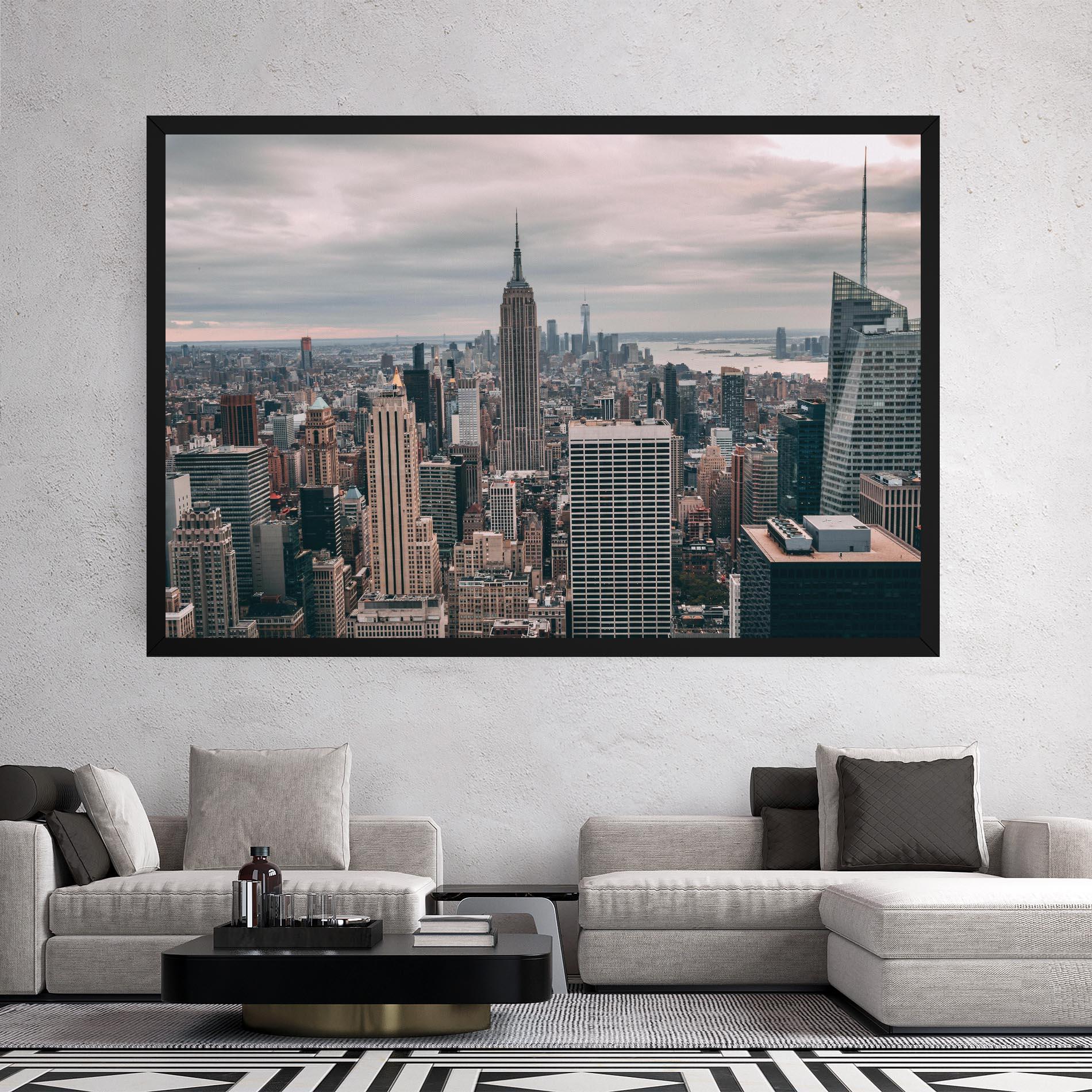 Tablou Canvas High View Building mockup 2