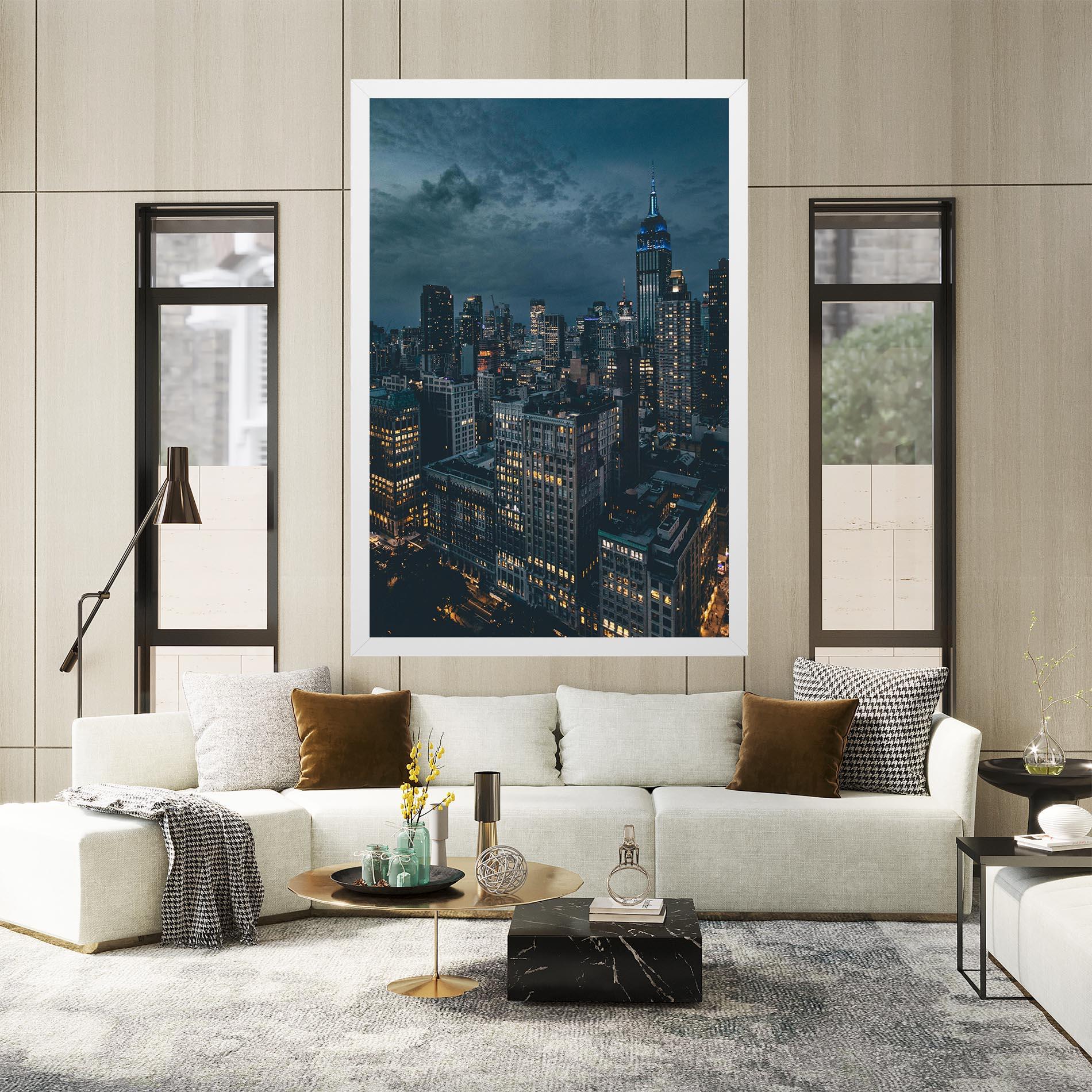 Tablou Canvas City Night mockup 2